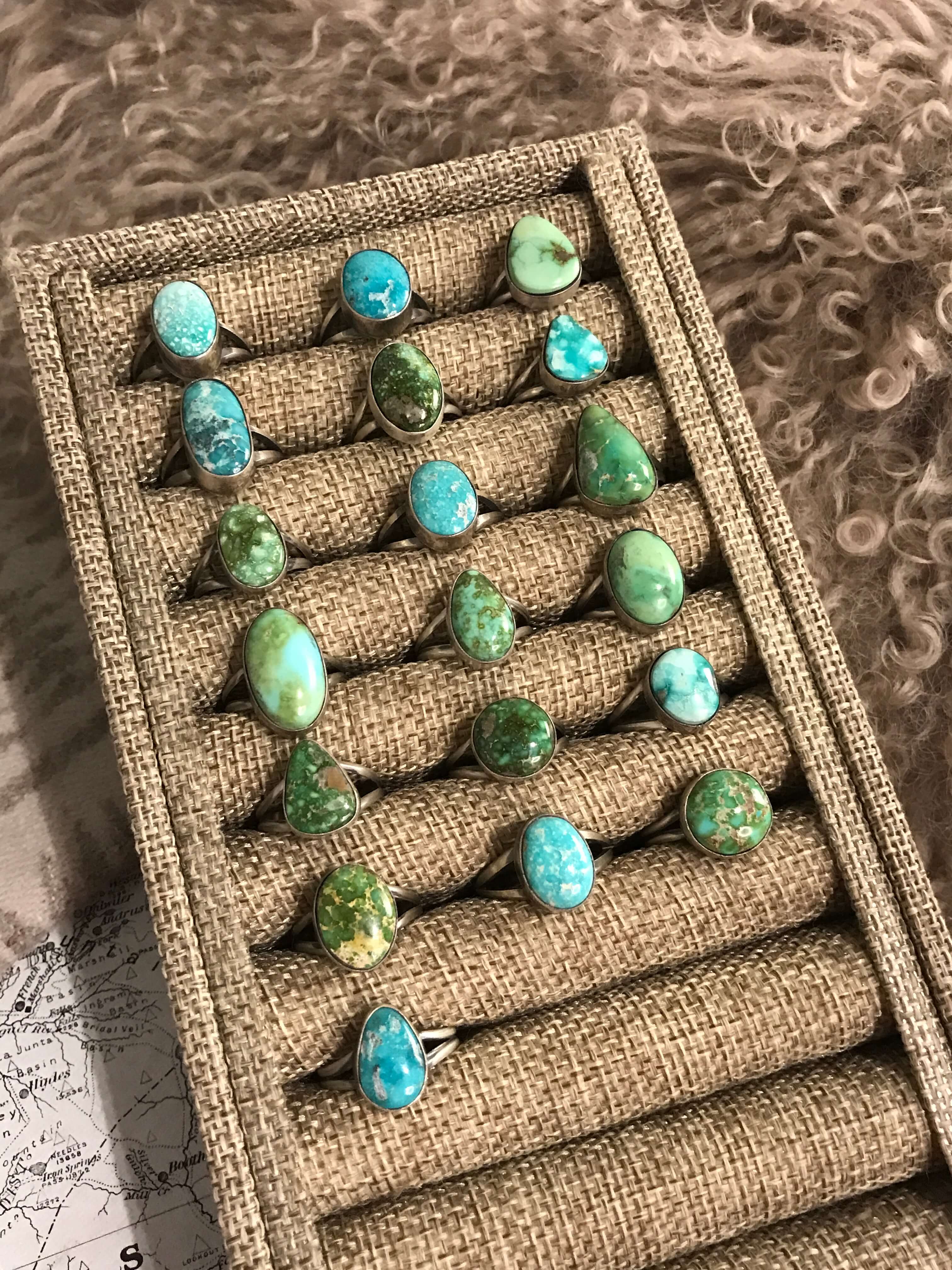 The Remington Rings-Rings-Calli Co., Turquoise and Silver Jewelry, Native American Handmade, Zuni Tribe, Navajo Tribe, Brock Texas