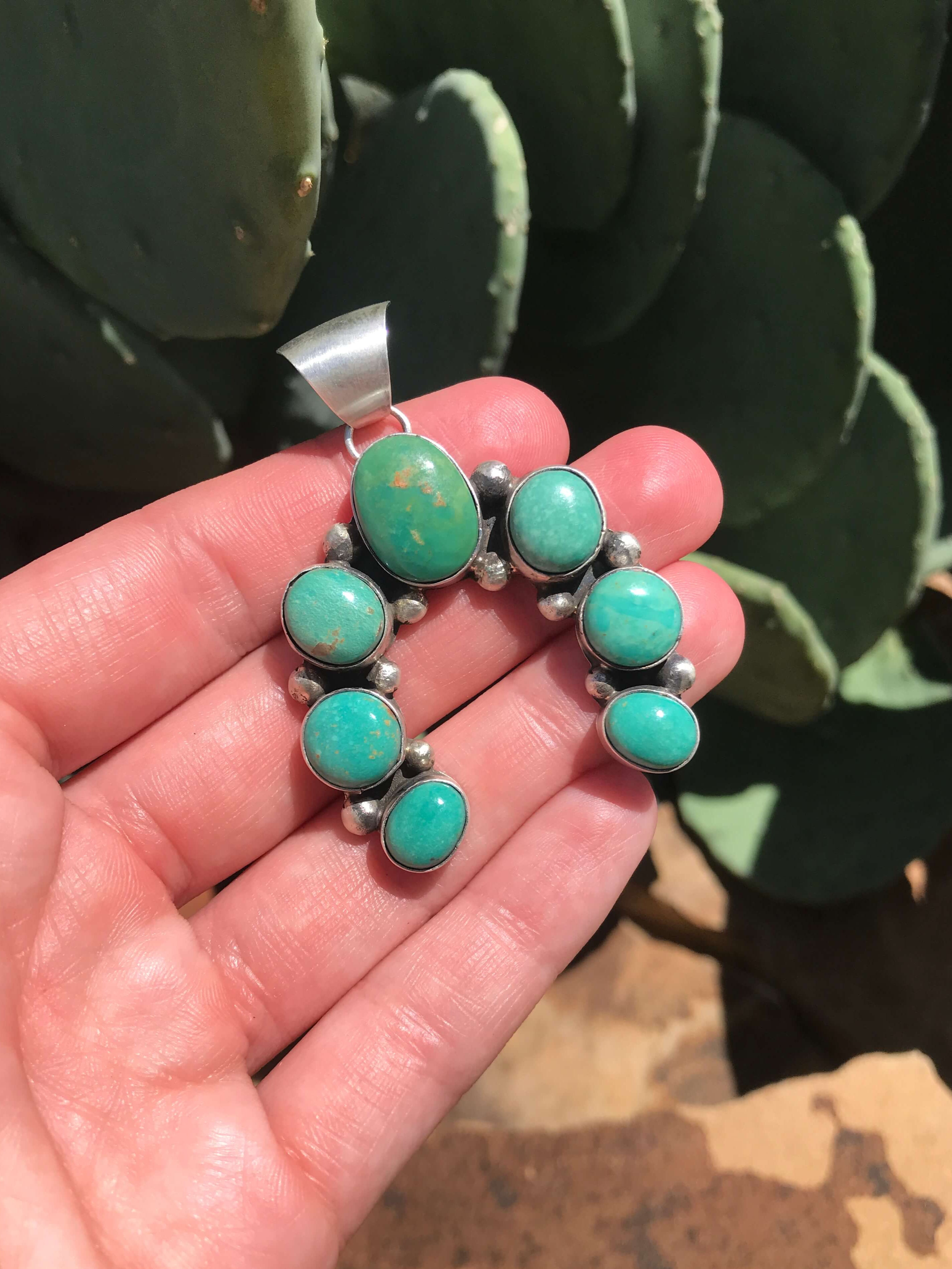 The Naja Pendant, 43-Pendants-Calli Co., Turquoise and Silver Jewelry, Native American Handmade, Zuni Tribe, Navajo Tribe, Brock Texas