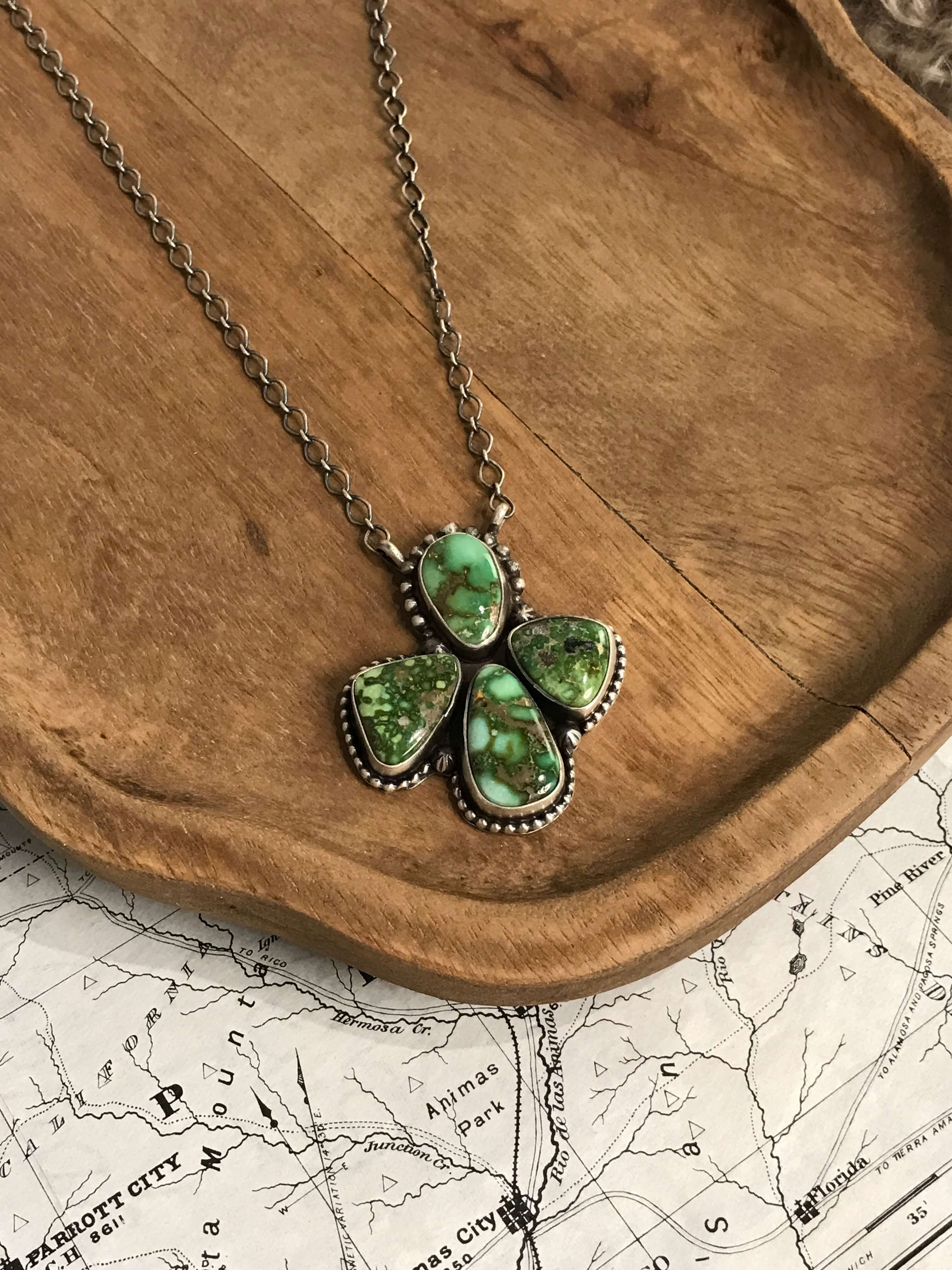 The Ark Necklace-Necklaces-Calli Co., Turquoise and Silver Jewelry, Native American Handmade, Zuni Tribe, Navajo Tribe, Brock Texas