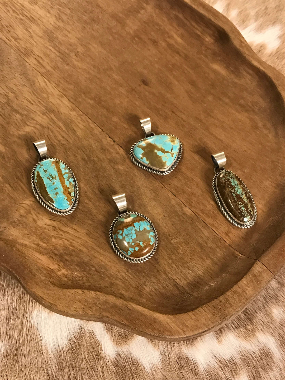 The Stoneboro Pendants-Pendants-Calli Co., Turquoise and Silver Jewelry, Native American Handmade, Zuni Tribe, Navajo Tribe, Brock Texas