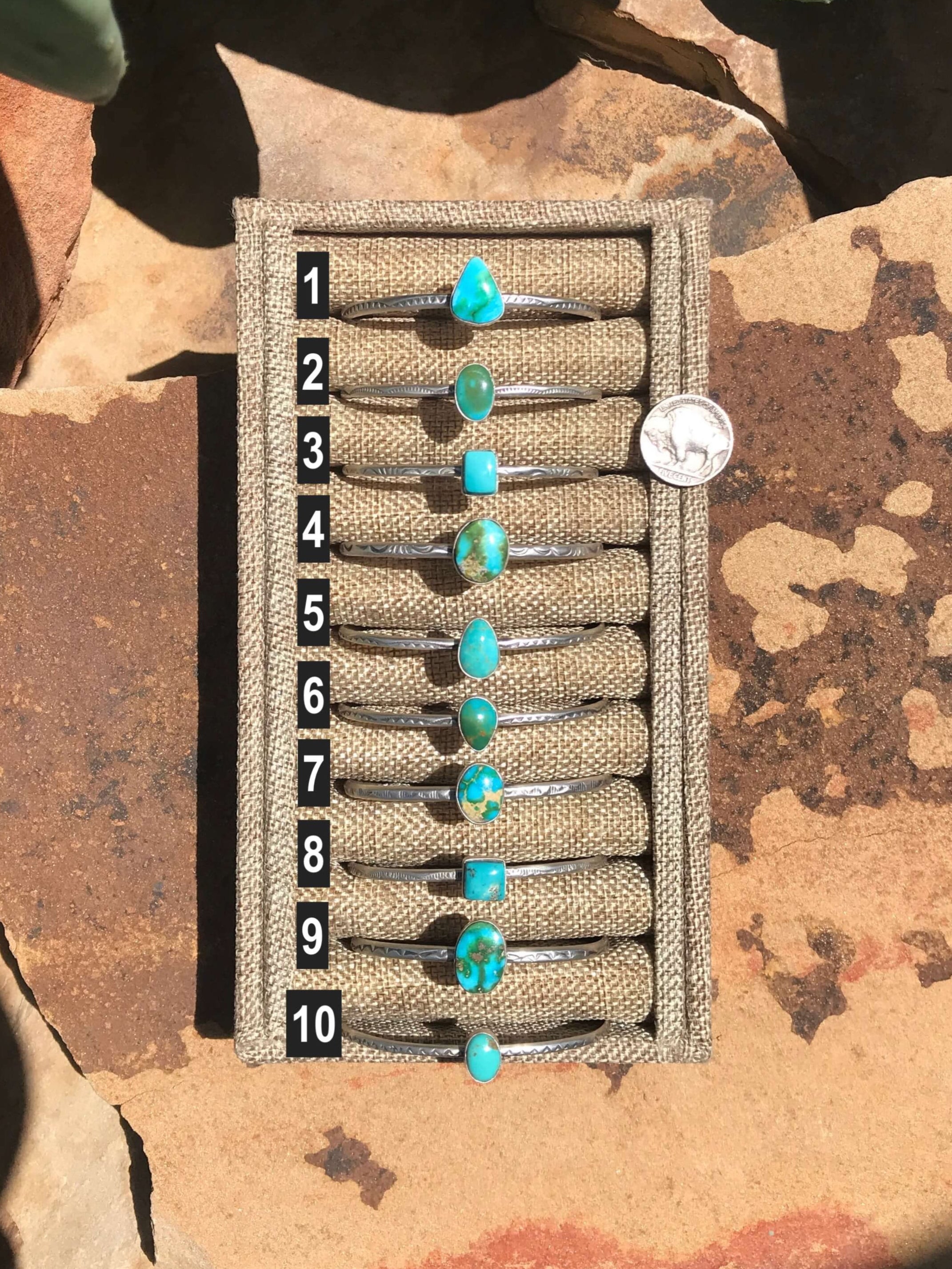 The Sheridan Cuffs-Bracelets & Cuffs-Calli Co., Turquoise and Silver Jewelry, Native American Handmade, Zuni Tribe, Navajo Tribe, Brock Texas