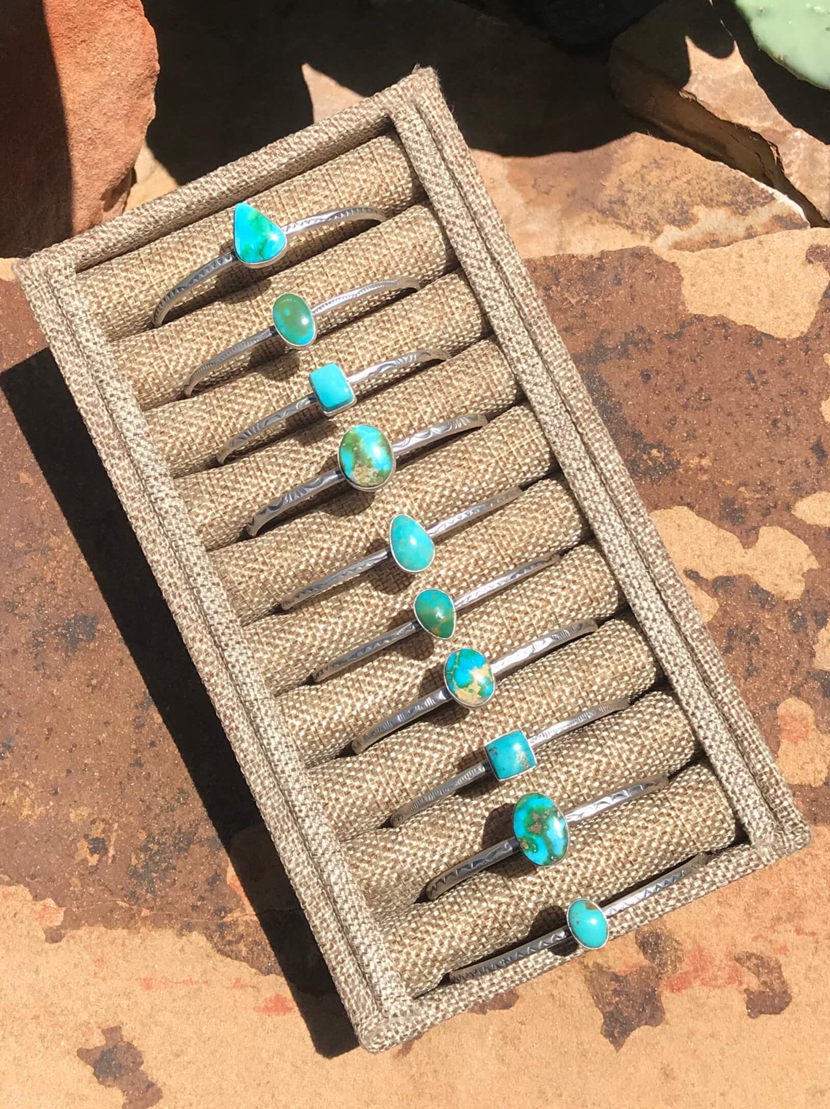The Sheridan Cuffs-Bracelets & Cuffs-Calli Co., Turquoise and Silver Jewelry, Native American Handmade, Zuni Tribe, Navajo Tribe, Brock Texas