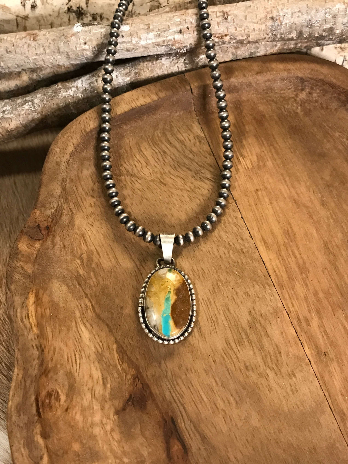 The Uppsala Pendants-Pendants-Calli Co., Turquoise and Silver Jewelry, Native American Handmade, Zuni Tribe, Navajo Tribe, Brock Texas