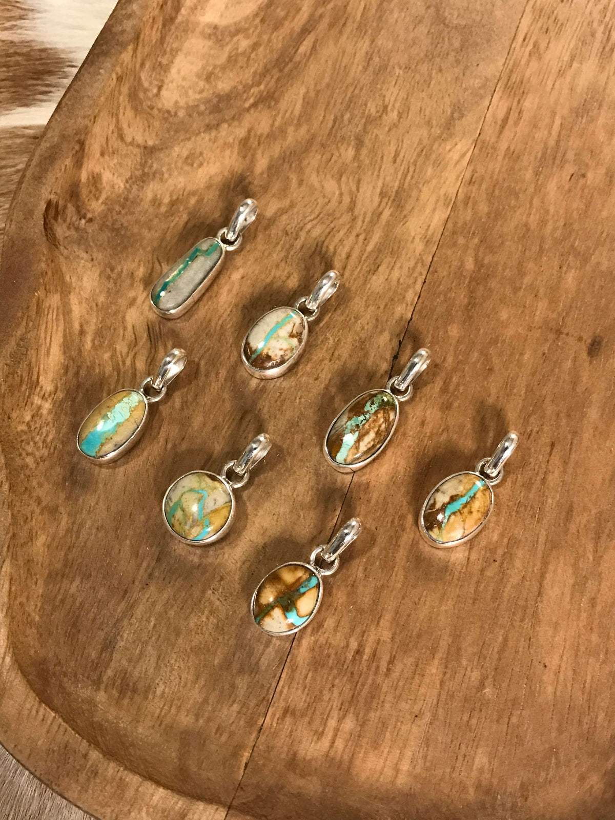 The Palmer Pendants-Pendants-Calli Co., Turquoise and Silver Jewelry, Native American Handmade, Zuni Tribe, Navajo Tribe, Brock Texas