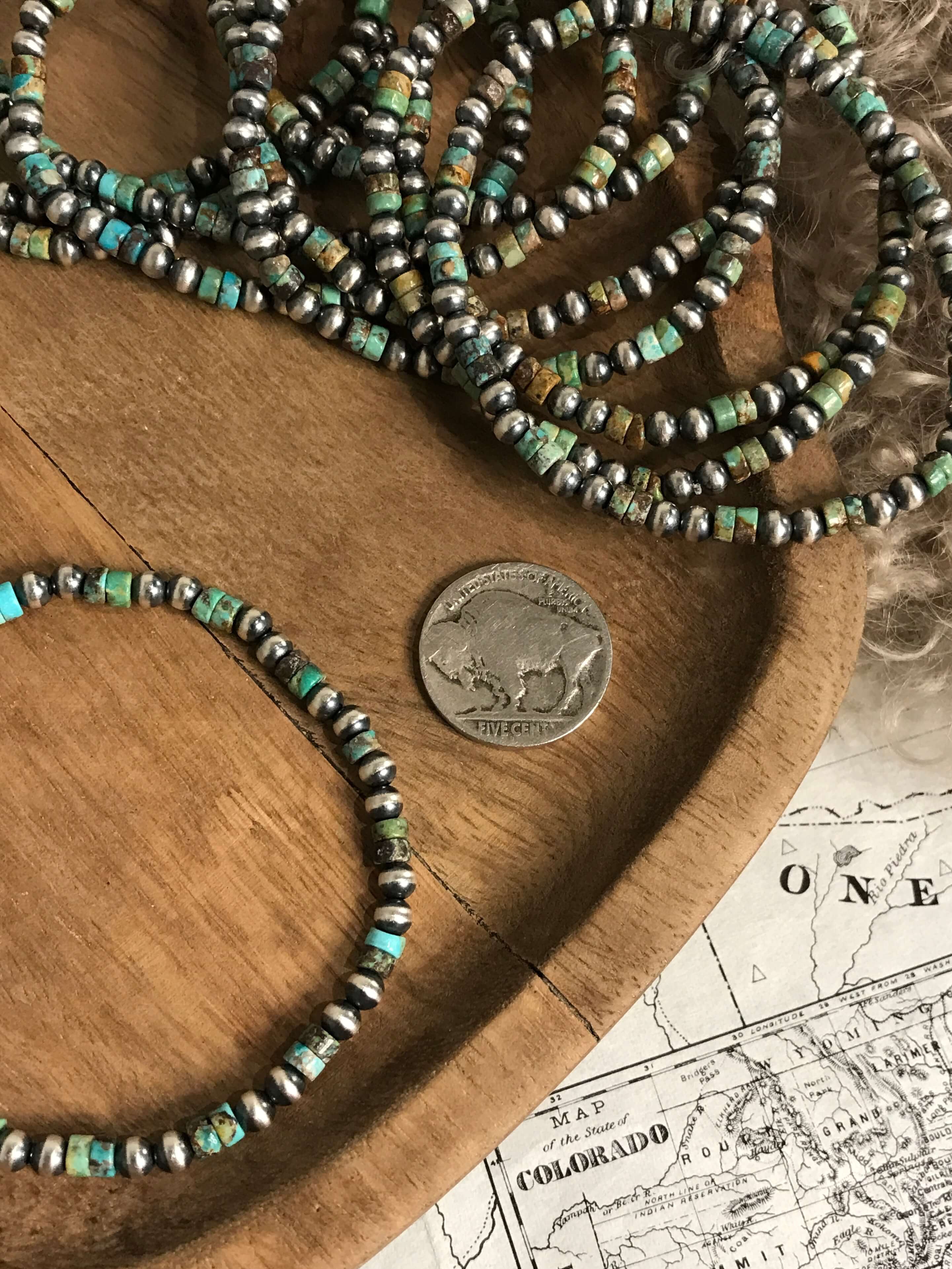 The Jessa Stretch Bracelet-Bracelets & Cuffs-Calli Co., Turquoise and Silver Jewelry, Native American Handmade, Zuni Tribe, Navajo Tribe, Brock Texas