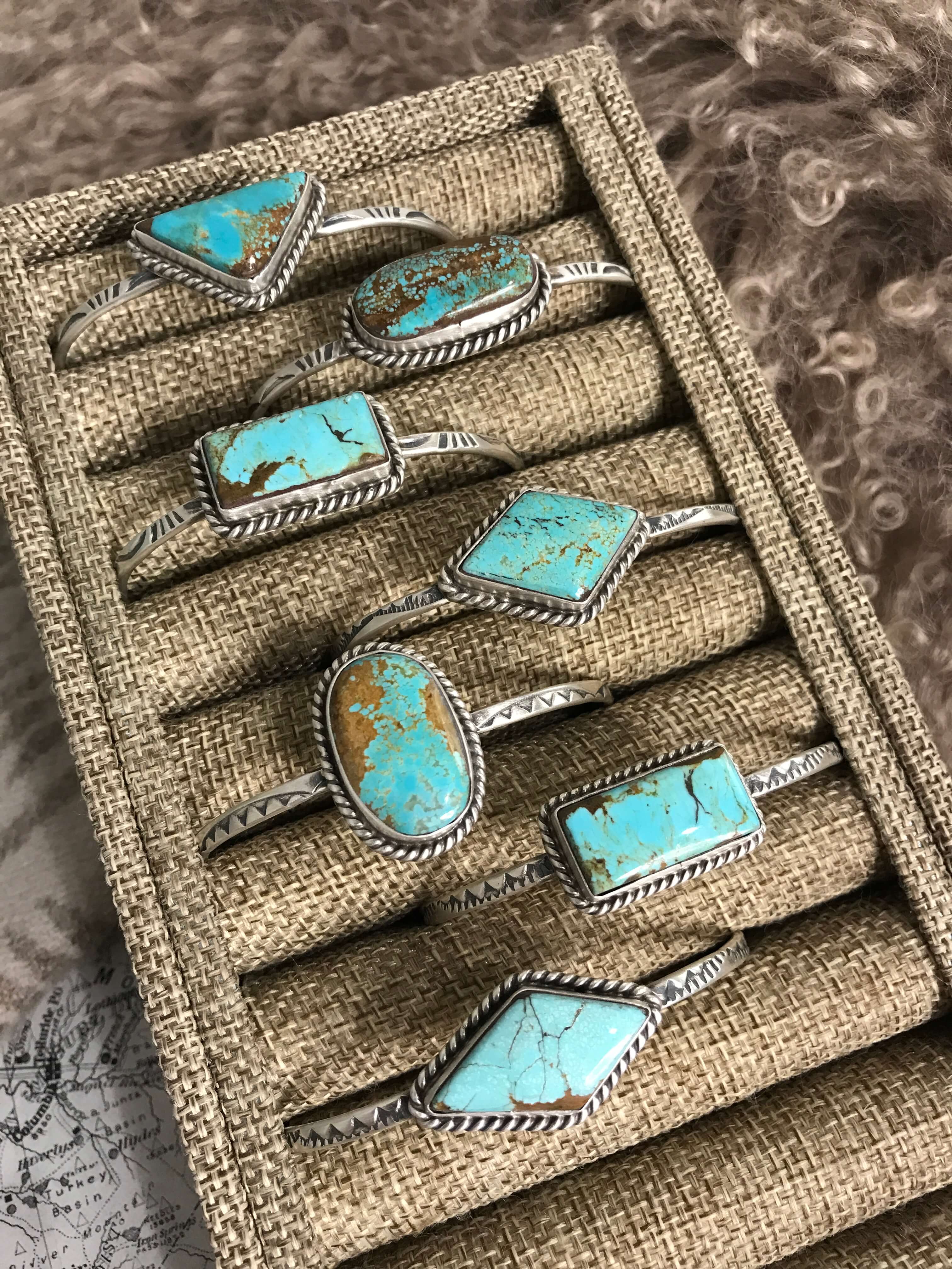 The Willow Crest Cuffs-Bracelets & Cuffs-Calli Co., Turquoise and Silver Jewelry, Native American Handmade, Zuni Tribe, Navajo Tribe, Brock Texas