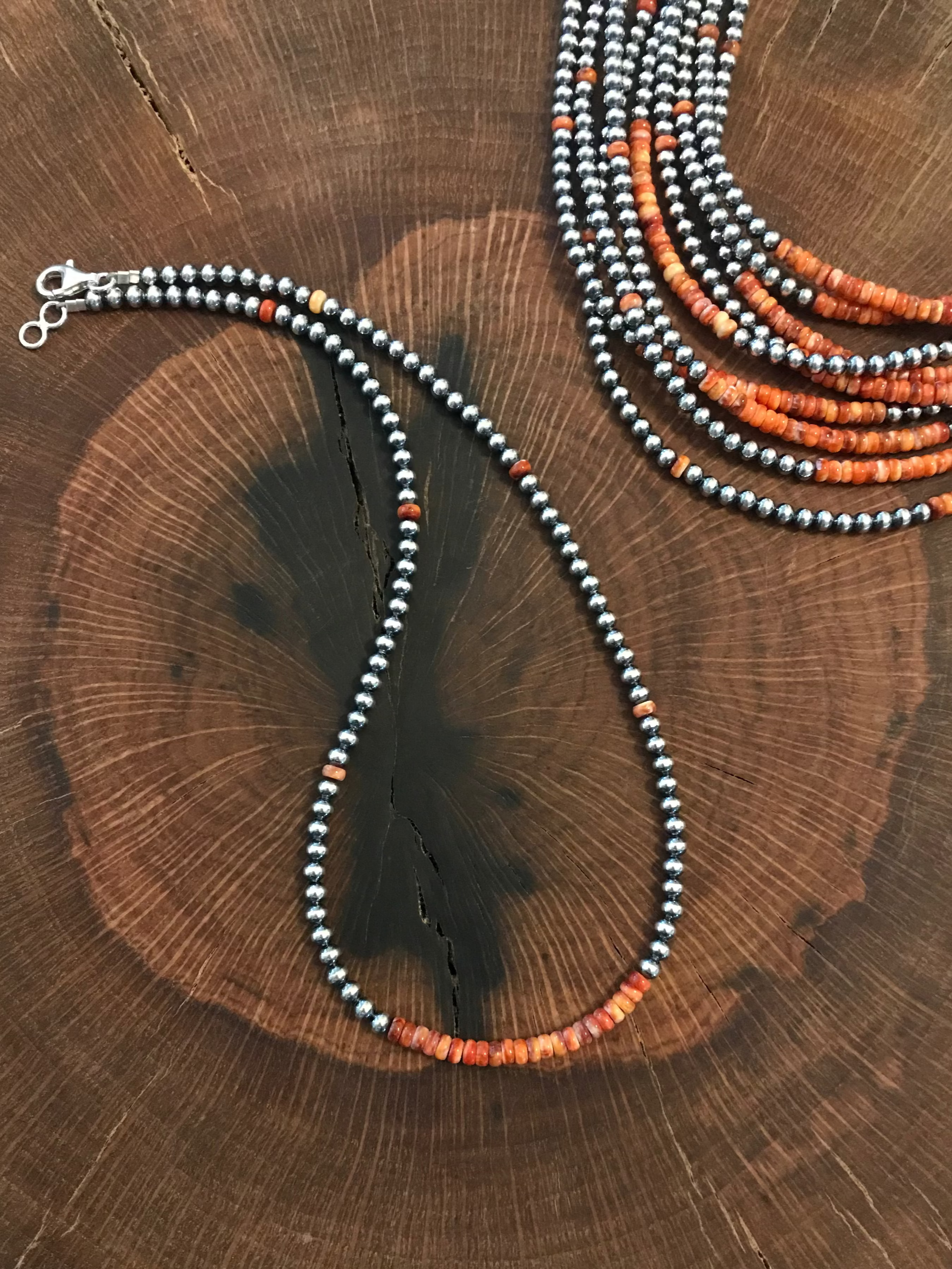 The Gigi Necklace-Necklaces-Calli Co., Turquoise and Silver Jewelry, Native American Handmade, Zuni Tribe, Navajo Tribe, Brock Texas