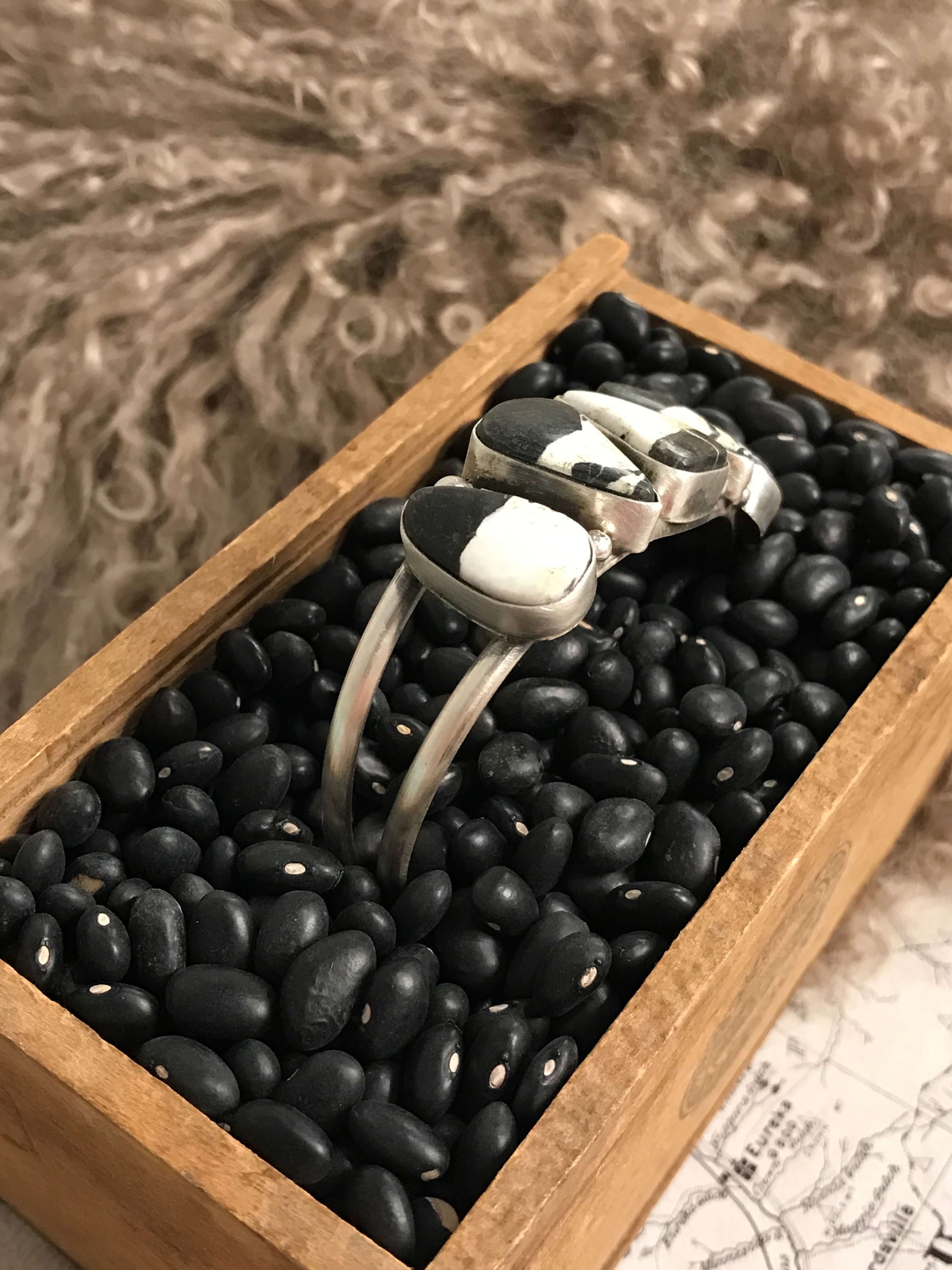 The Sadler Cuff, 3-Bracelets & Cuffs-Calli Co., Turquoise and Silver Jewelry, Native American Handmade, Zuni Tribe, Navajo Tribe, Brock Texas