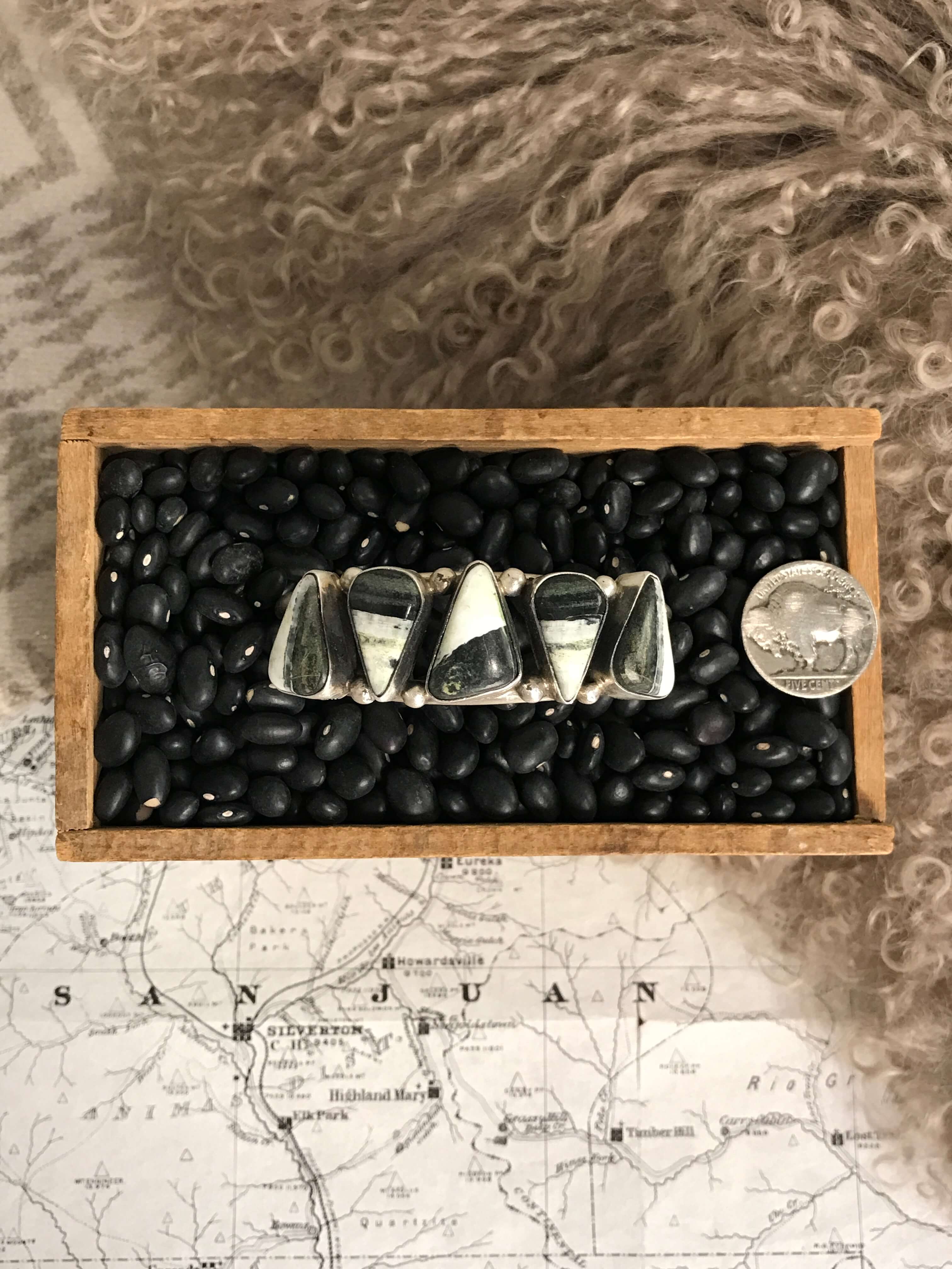 The Sadler Cuff, 4-Bracelets & Cuffs-Calli Co., Turquoise and Silver Jewelry, Native American Handmade, Zuni Tribe, Navajo Tribe, Brock Texas