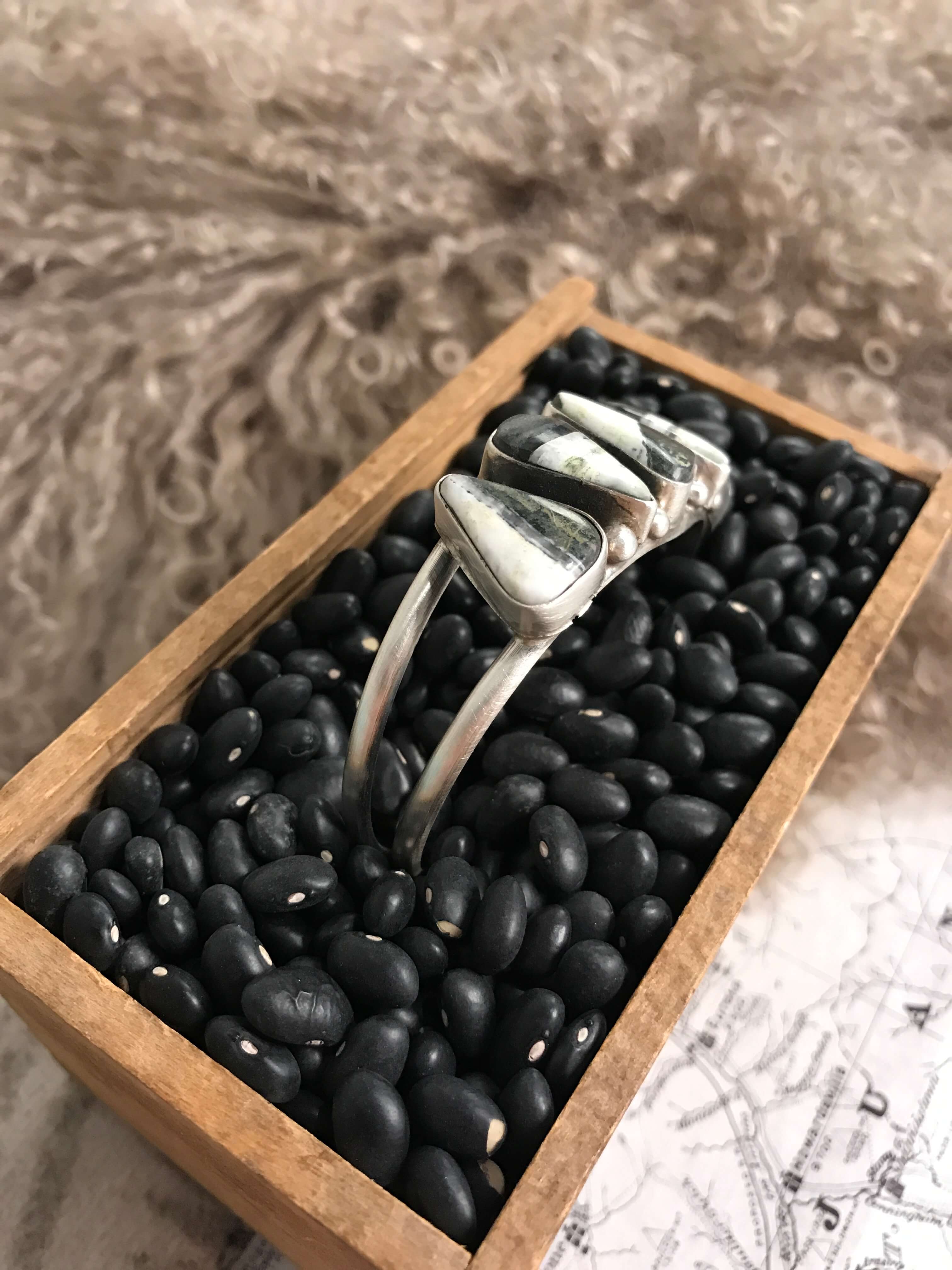 The Sadler Cuff, 4-Bracelets & Cuffs-Calli Co., Turquoise and Silver Jewelry, Native American Handmade, Zuni Tribe, Navajo Tribe, Brock Texas