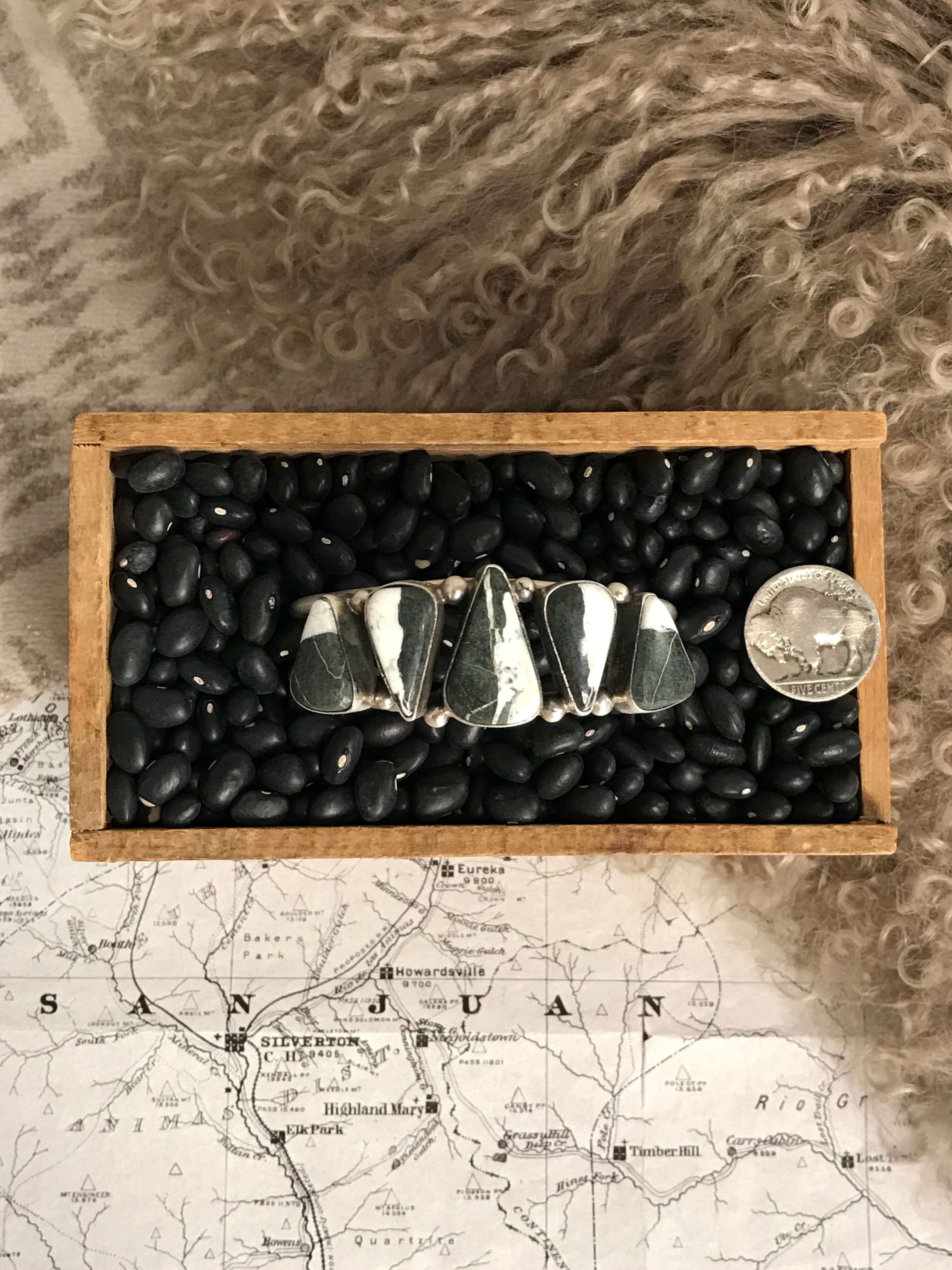 The Sadler Cuff, 6-Bracelets & Cuffs-Calli Co., Turquoise and Silver Jewelry, Native American Handmade, Zuni Tribe, Navajo Tribe, Brock Texas