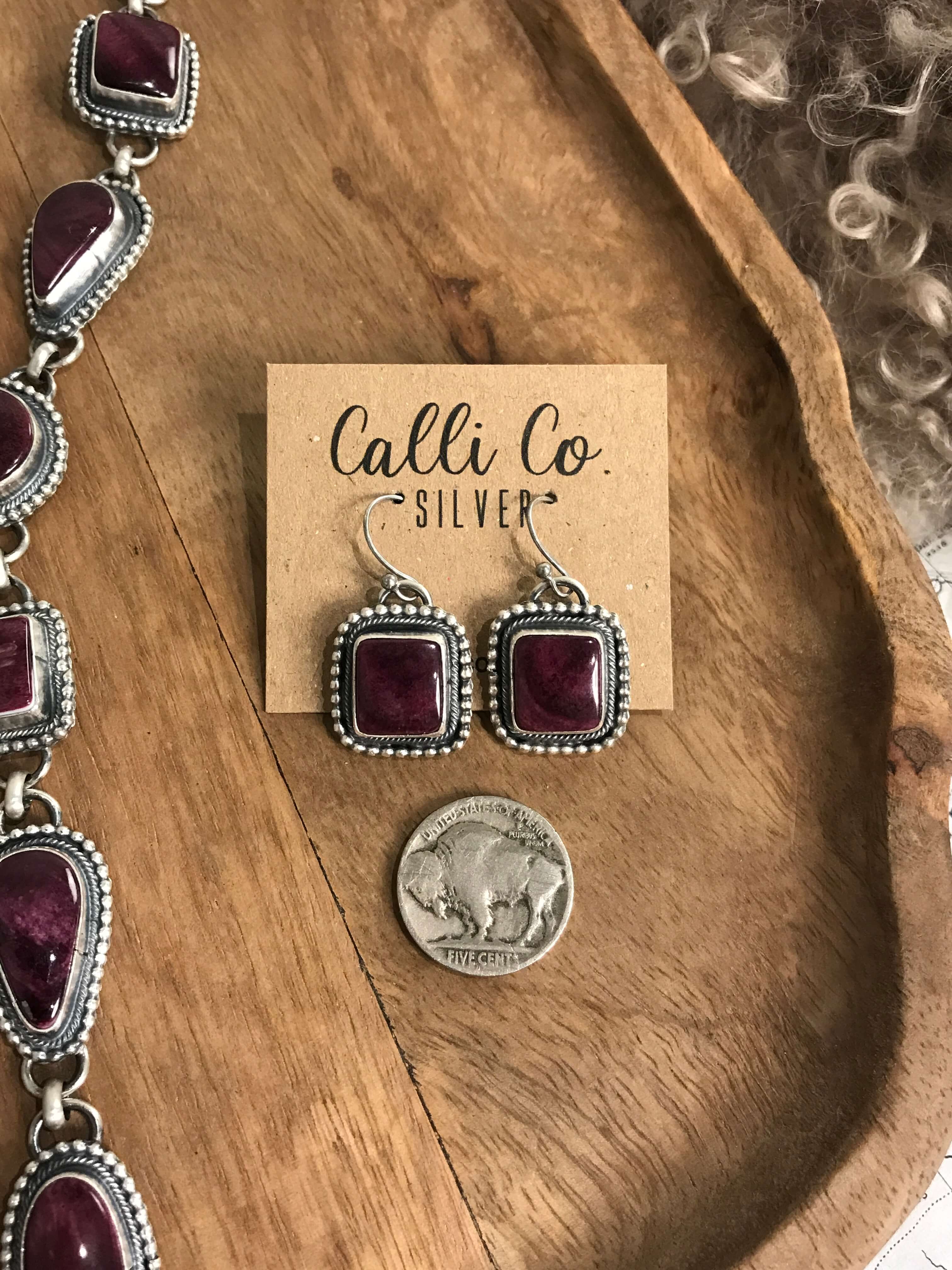 The Pinyon Lariat Necklace Set-Necklaces-Calli Co., Turquoise and Silver Jewelry, Native American Handmade, Zuni Tribe, Navajo Tribe, Brock Texas