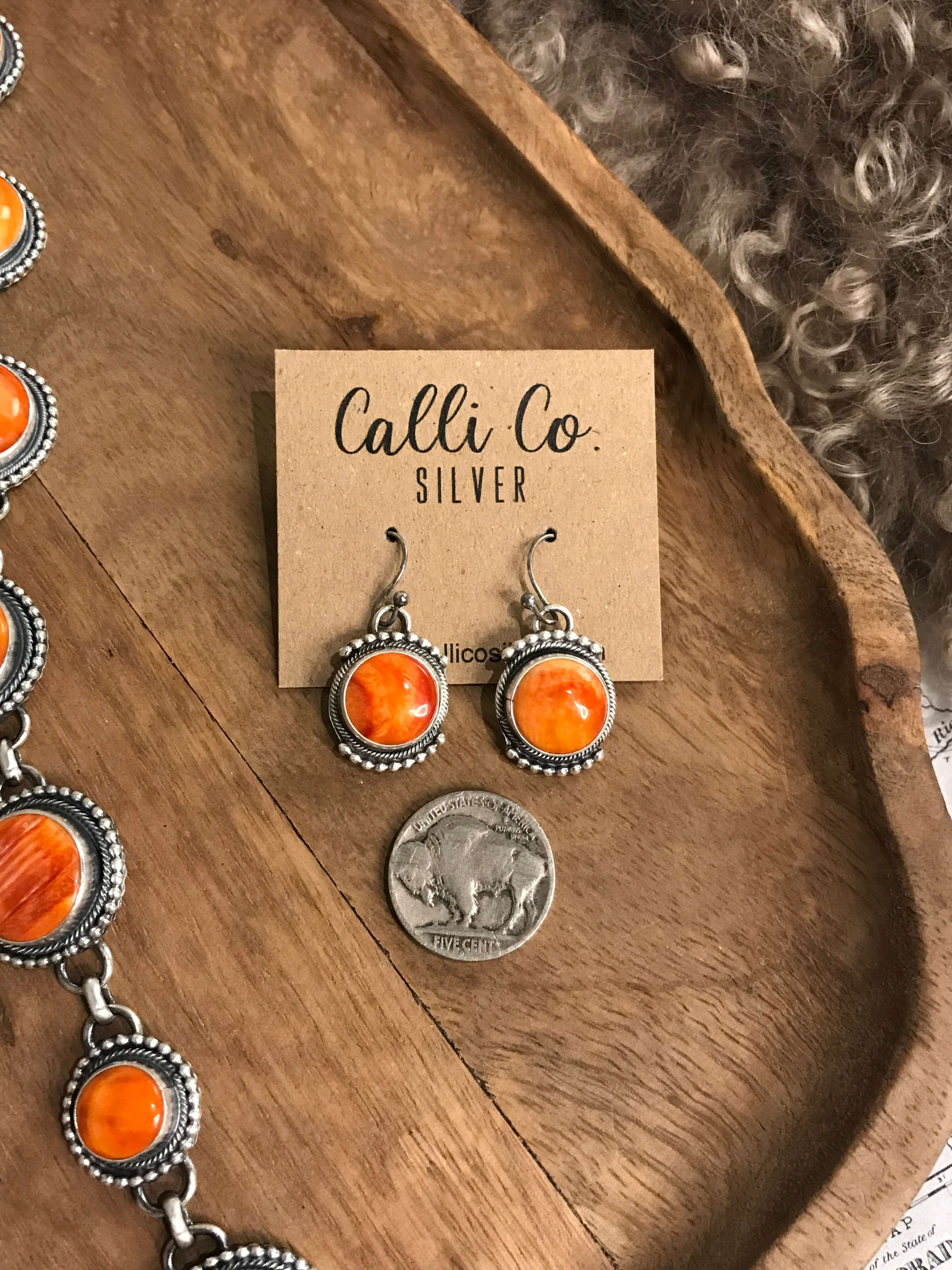 The Brighton Lariat Necklace Set-Necklaces-Calli Co., Turquoise and Silver Jewelry, Native American Handmade, Zuni Tribe, Navajo Tribe, Brock Texas