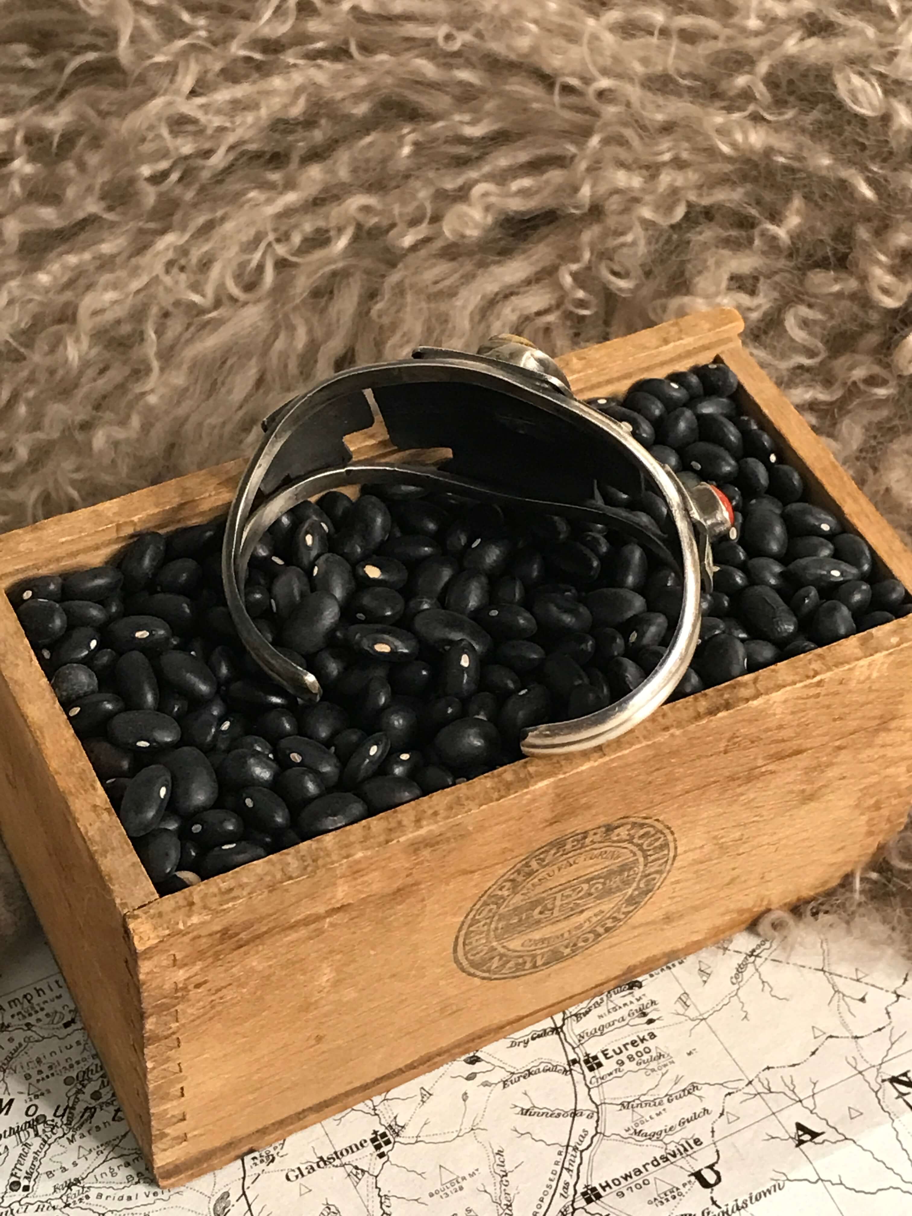 The Braxton Cuff-Bracelets & Cuffs-Calli Co., Turquoise and Silver Jewelry, Native American Handmade, Zuni Tribe, Navajo Tribe, Brock Texas