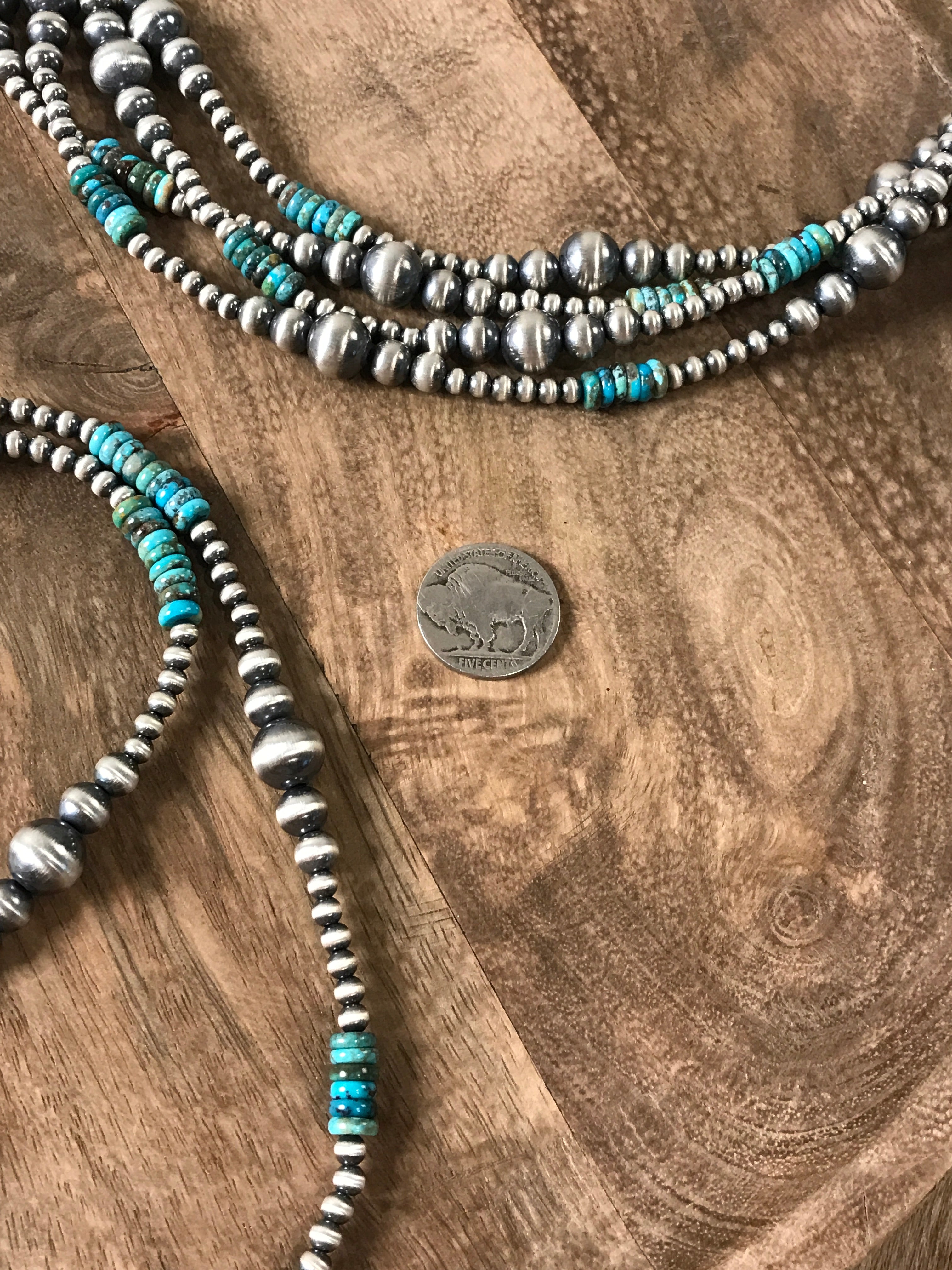 The Maven Necklace in Turquoise-Necklaces-Calli Co., Turquoise and Silver Jewelry, Native American Handmade, Zuni Tribe, Navajo Tribe, Brock Texas