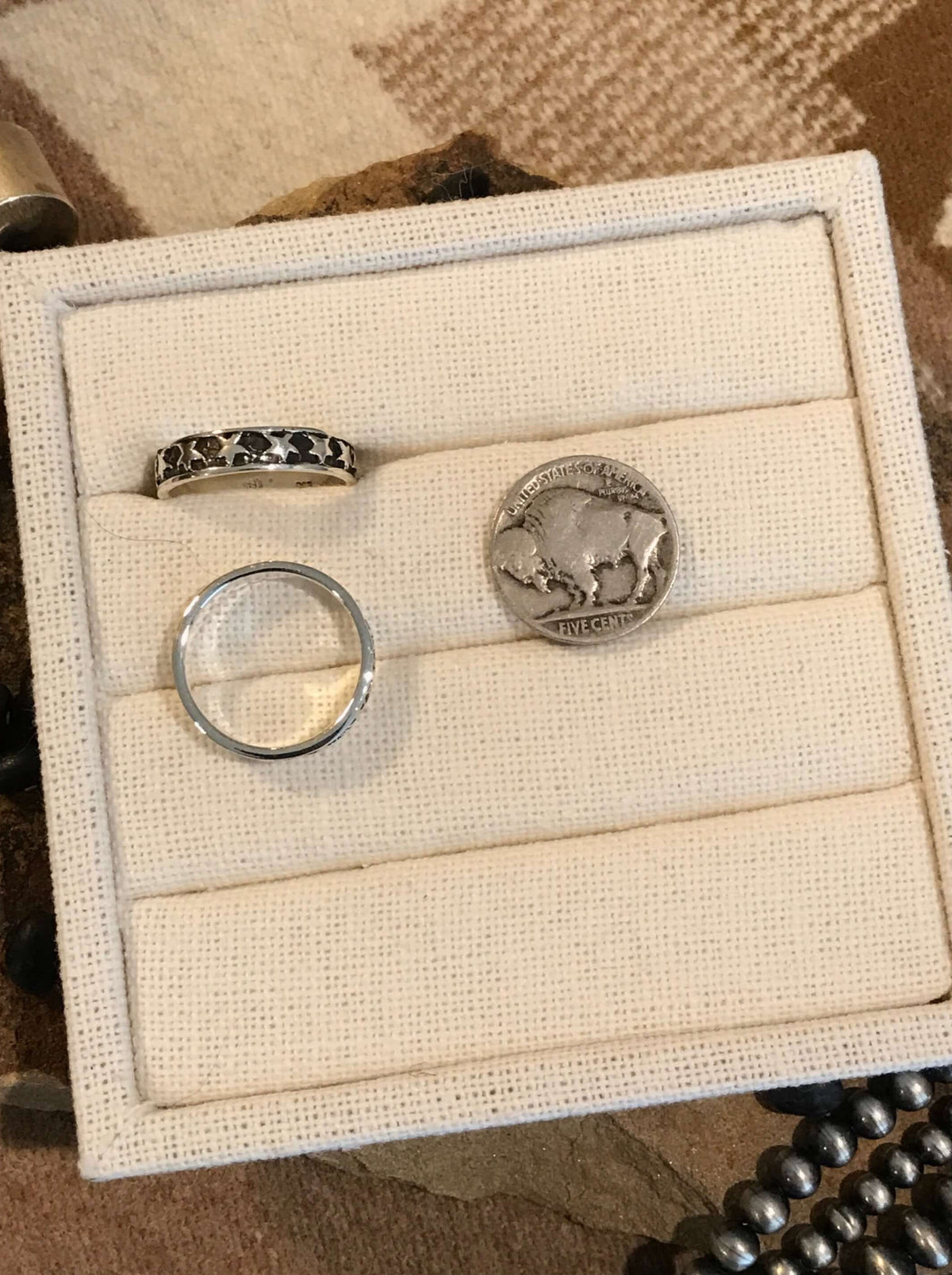 The Star Ring-Rings-Calli Co., Turquoise and Silver Jewelry, Native American Handmade, Zuni Tribe, Navajo Tribe, Brock Texas