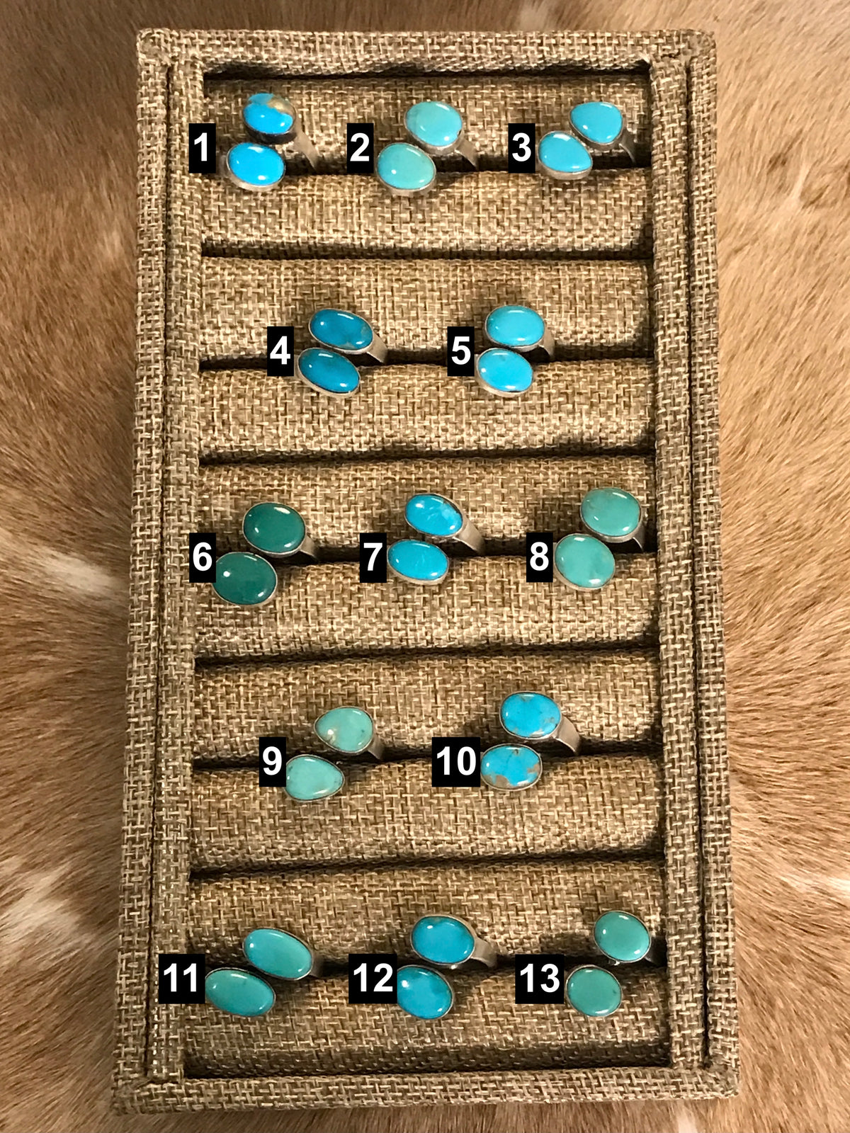 The Cerin Adjustable Rings-Rings-Calli Co., Turquoise and Silver Jewelry, Native American Handmade, Zuni Tribe, Navajo Tribe, Brock Texas