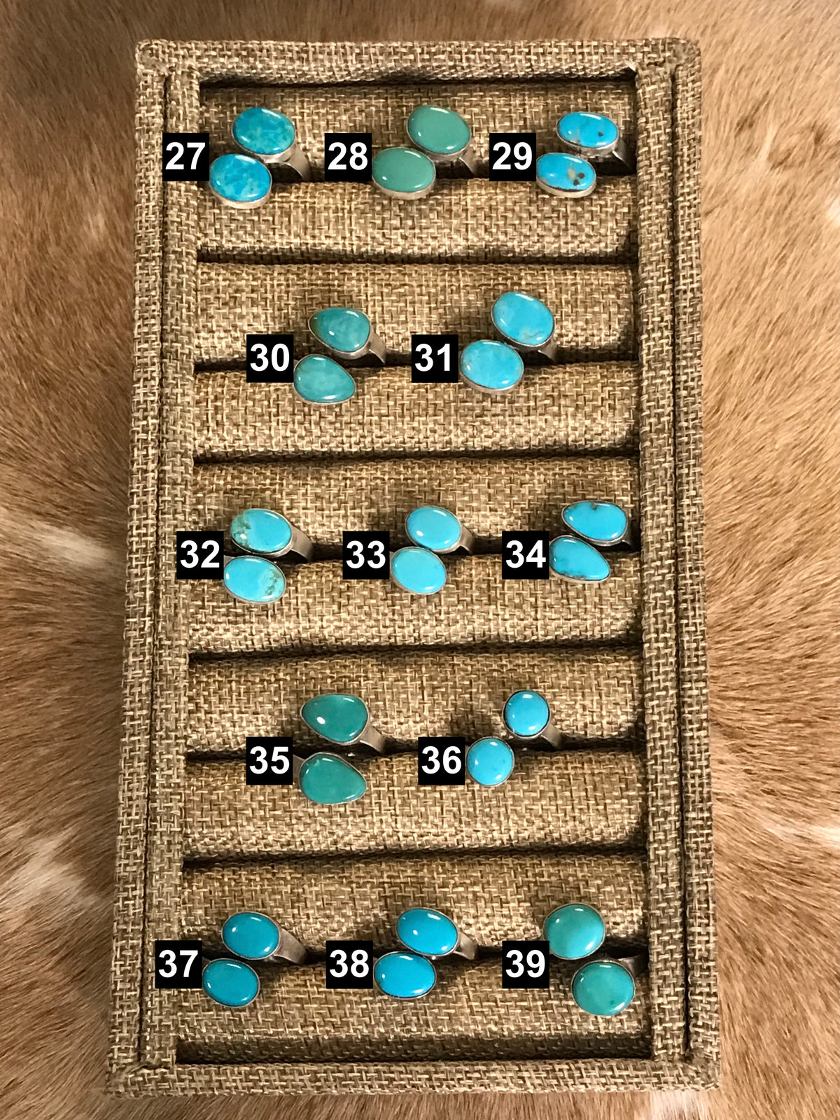 The Cerin Adjustable Rings-Rings-Calli Co., Turquoise and Silver Jewelry, Native American Handmade, Zuni Tribe, Navajo Tribe, Brock Texas