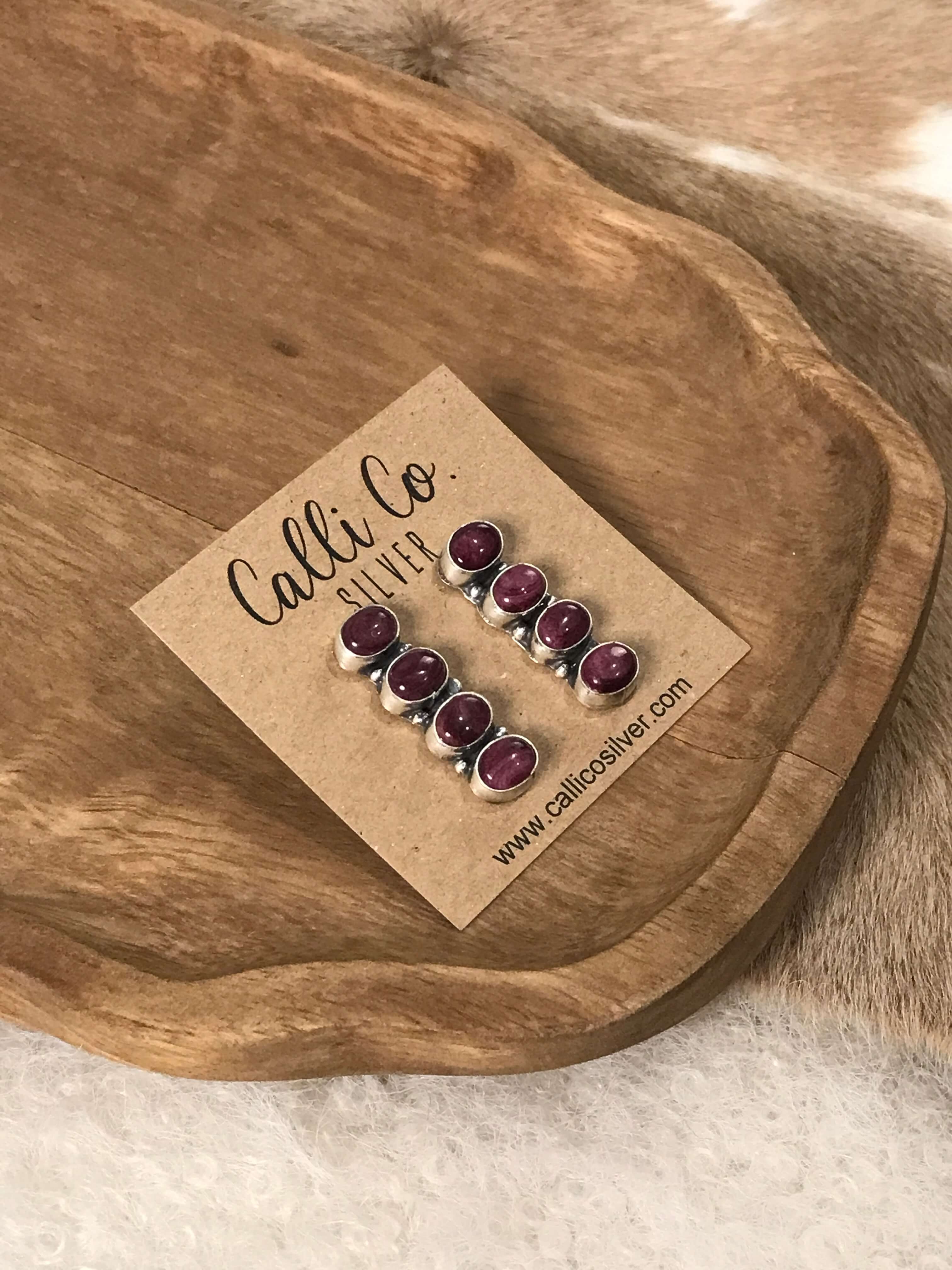 The Basiao Earrings, 5-Earrings-Calli Co., Turquoise and Silver Jewelry, Native American Handmade, Zuni Tribe, Navajo Tribe, Brock Texas