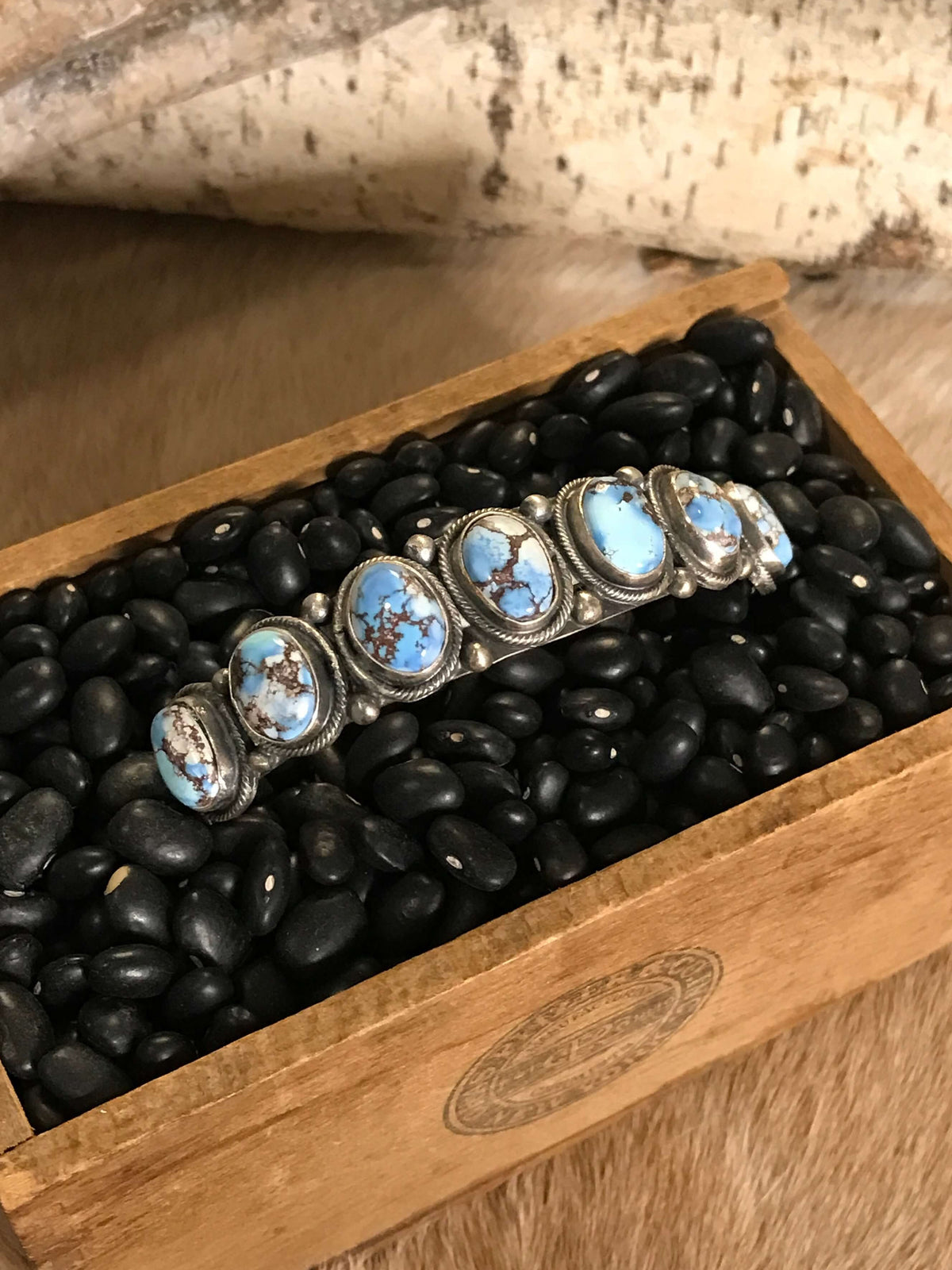 The Scotia Cuff, 1-Bracelets & Cuffs-Calli Co., Turquoise and Silver Jewelry, Native American Handmade, Zuni Tribe, Navajo Tribe, Brock Texas