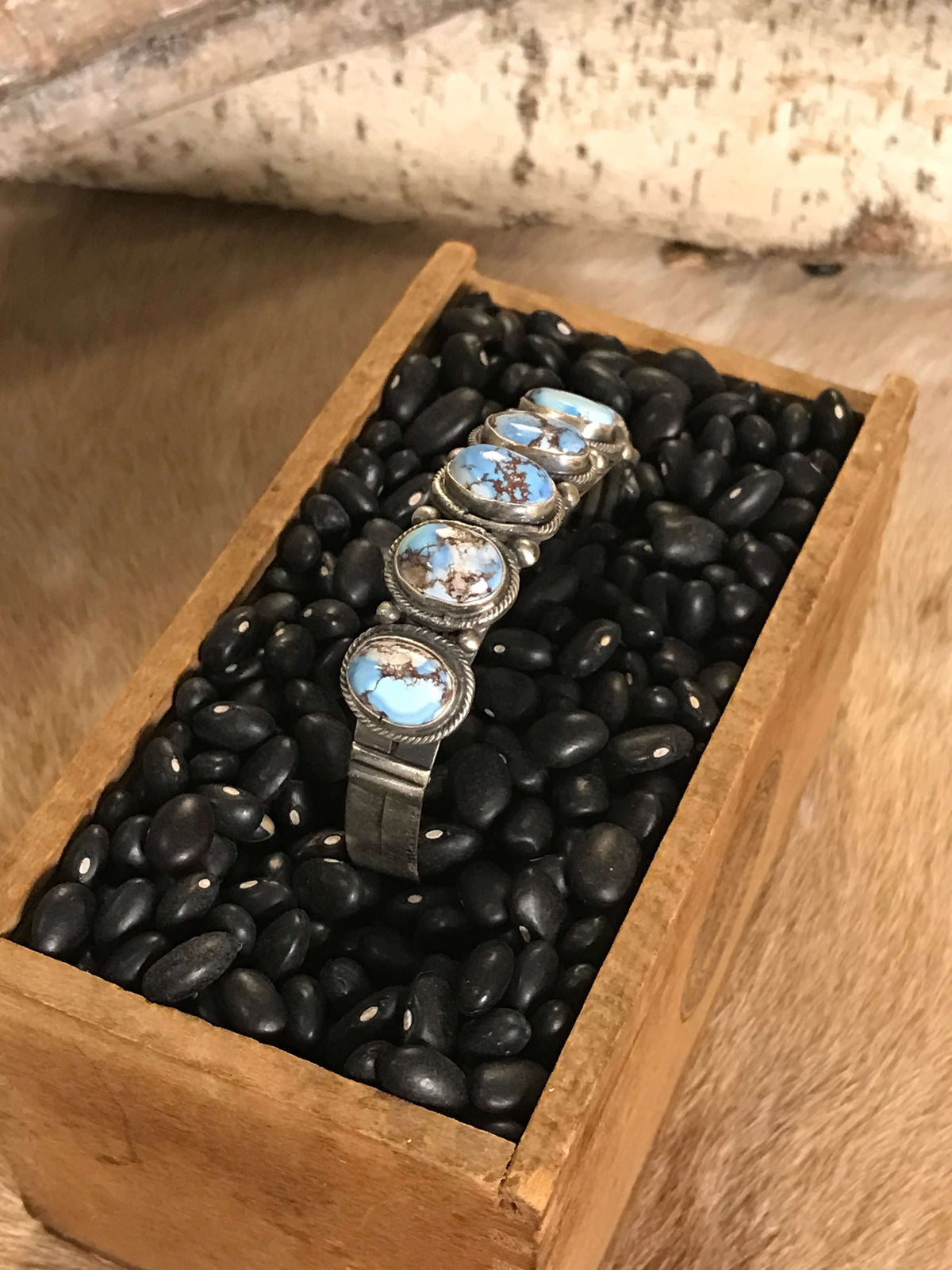 The Scotia Cuff, 1-Bracelets & Cuffs-Calli Co., Turquoise and Silver Jewelry, Native American Handmade, Zuni Tribe, Navajo Tribe, Brock Texas
