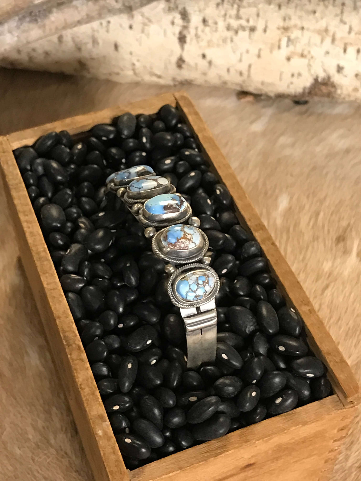 The Scotia Cuff, 1-Bracelets & Cuffs-Calli Co., Turquoise and Silver Jewelry, Native American Handmade, Zuni Tribe, Navajo Tribe, Brock Texas
