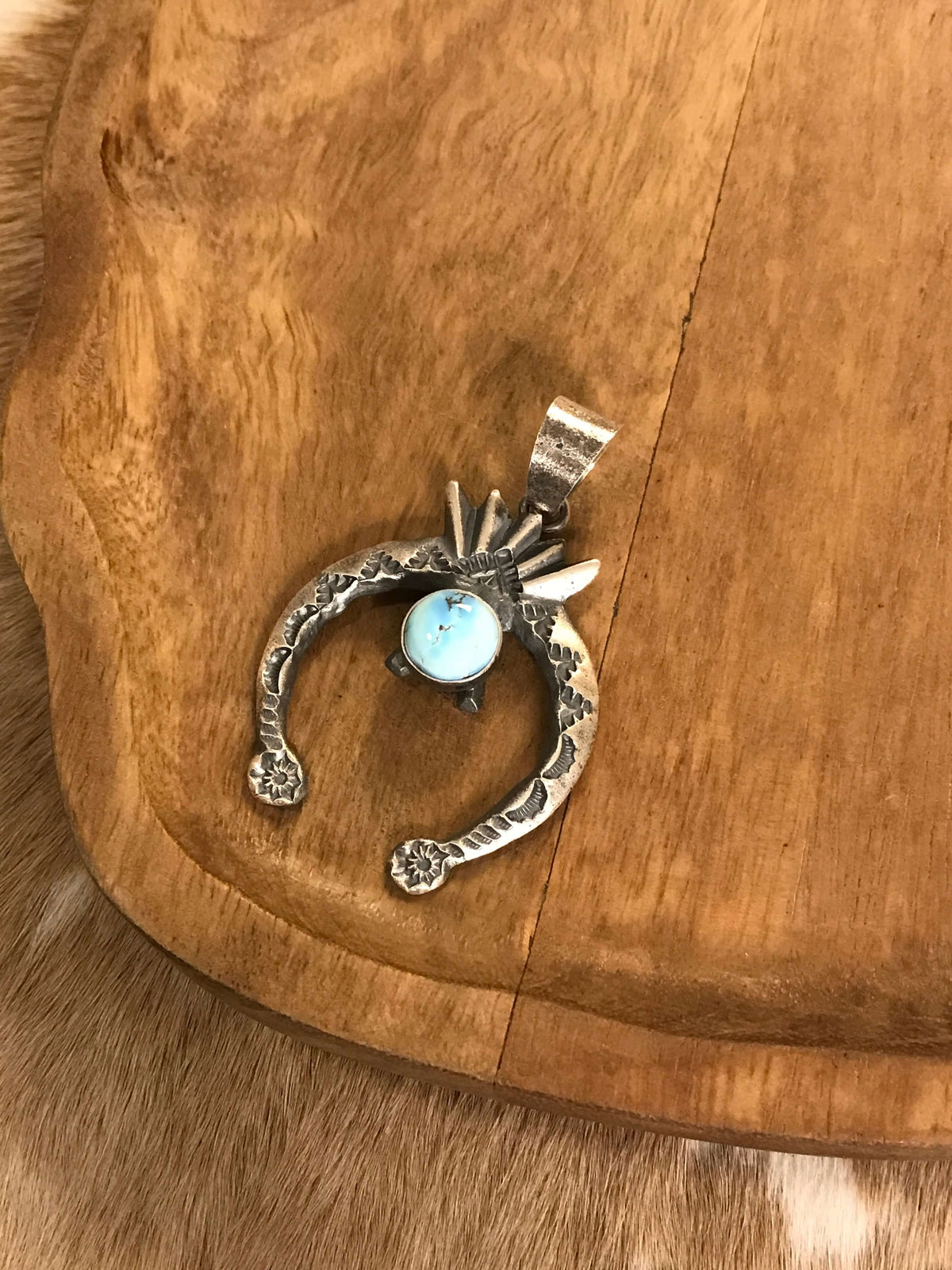 The Naja Pendant, 5-Pendants-Calli Co., Turquoise and Silver Jewelry, Native American Handmade, Zuni Tribe, Navajo Tribe, Brock Texas