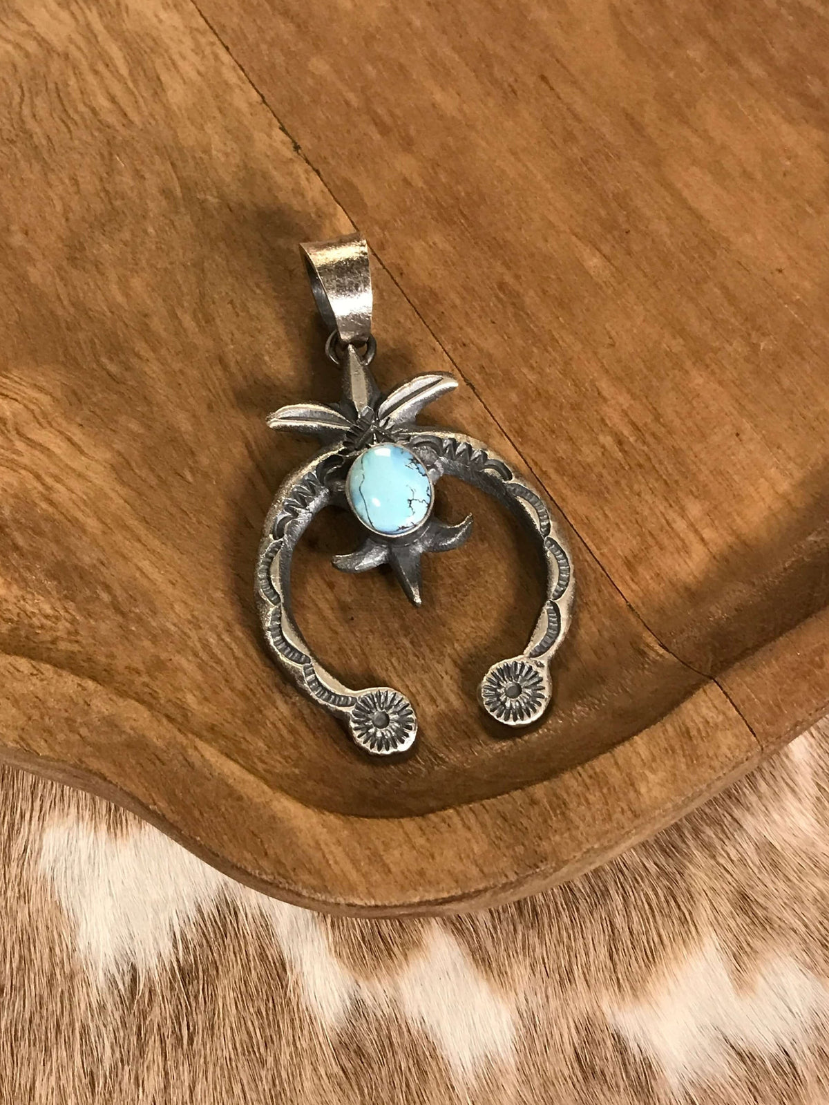 The Naja Pendant, 9-Pendants-Calli Co., Turquoise and Silver Jewelry, Native American Handmade, Zuni Tribe, Navajo Tribe, Brock Texas