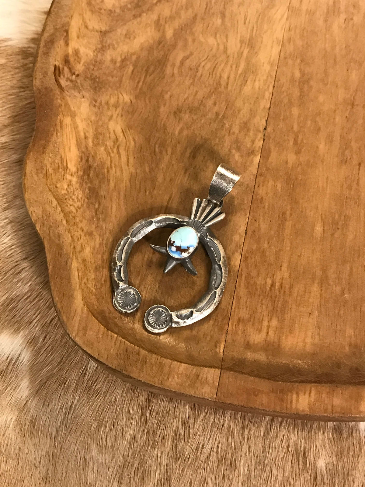 The Naja Pendant, 10-Pendants-Calli Co., Turquoise and Silver Jewelry, Native American Handmade, Zuni Tribe, Navajo Tribe, Brock Texas