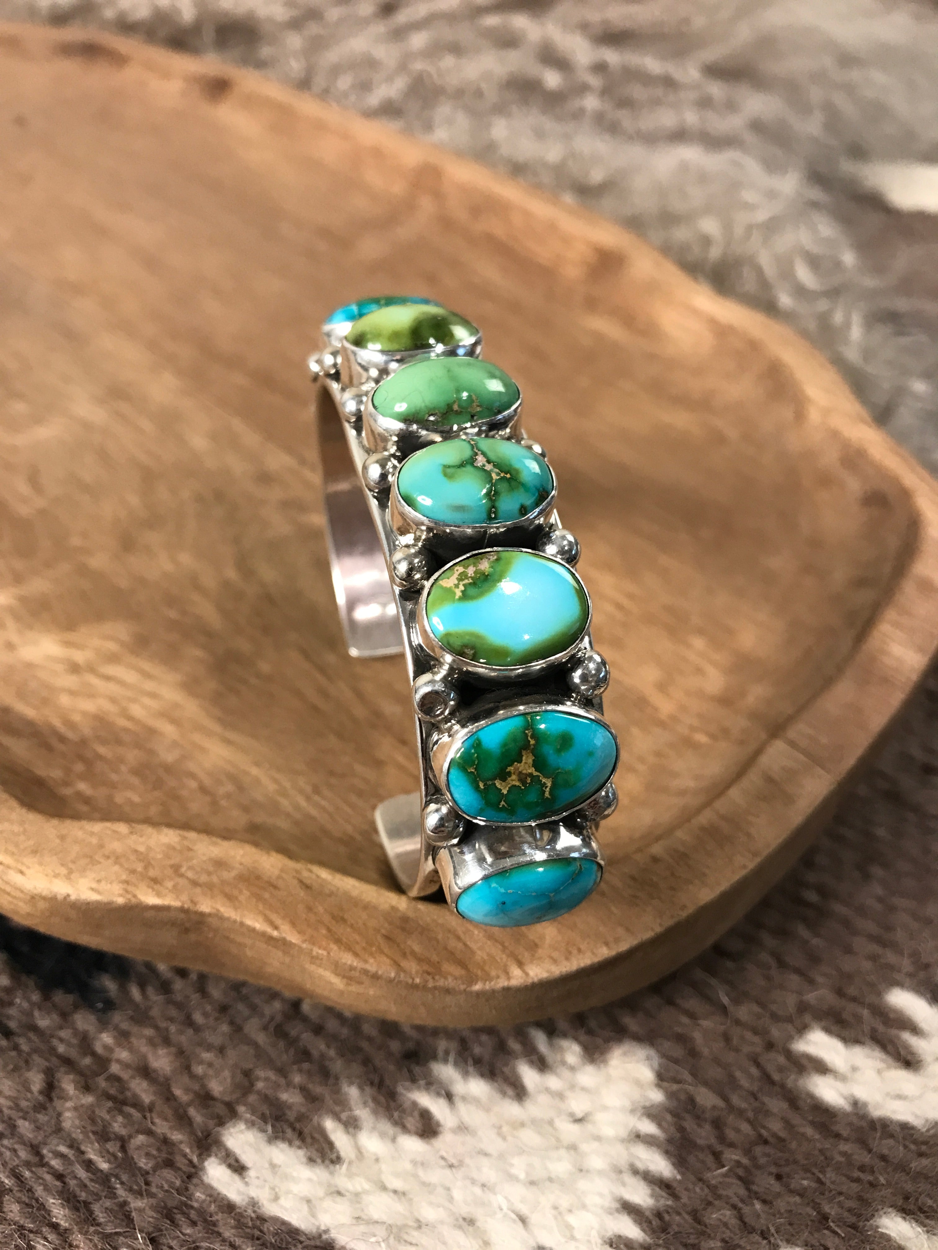 The Embers Cuff-Bracelets & Cuffs-Calli Co., Turquoise and Silver Jewelry, Native American Handmade, Zuni Tribe, Navajo Tribe, Brock Texas