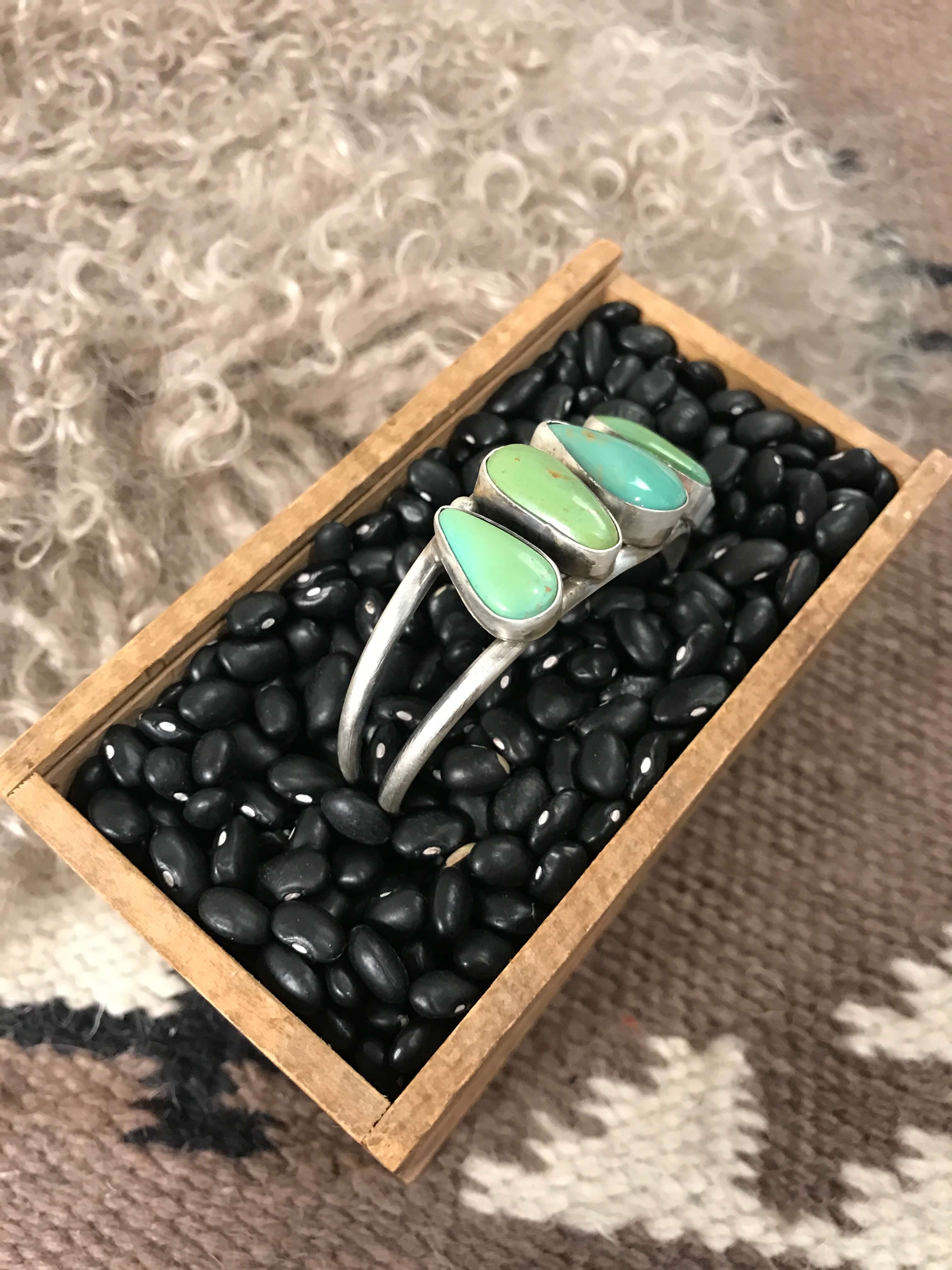 The Sadler Cuff, 7-Bracelets & Cuffs-Calli Co., Turquoise and Silver Jewelry, Native American Handmade, Zuni Tribe, Navajo Tribe, Brock Texas