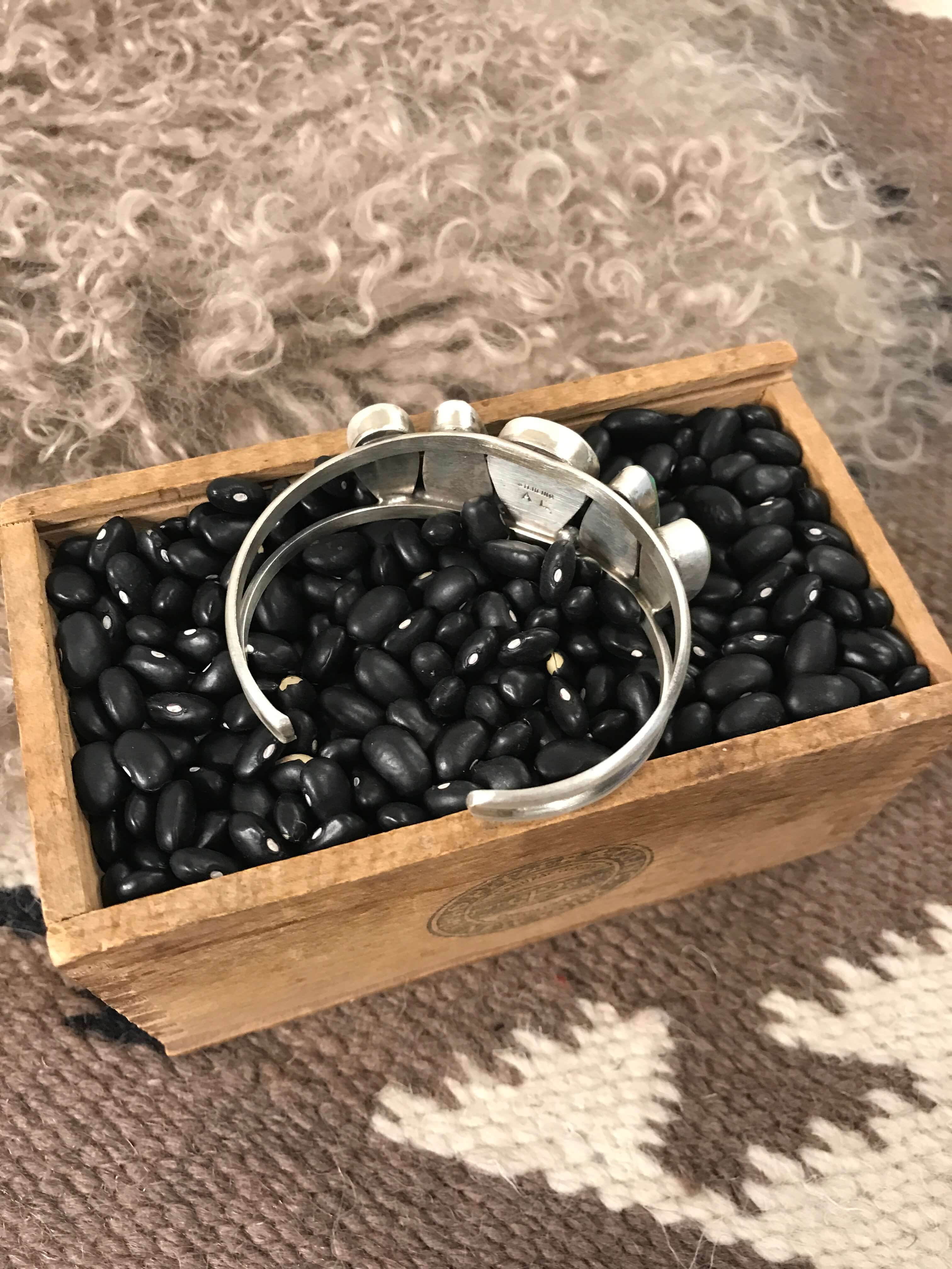 The Sadler Cuff, 7-Bracelets & Cuffs-Calli Co., Turquoise and Silver Jewelry, Native American Handmade, Zuni Tribe, Navajo Tribe, Brock Texas