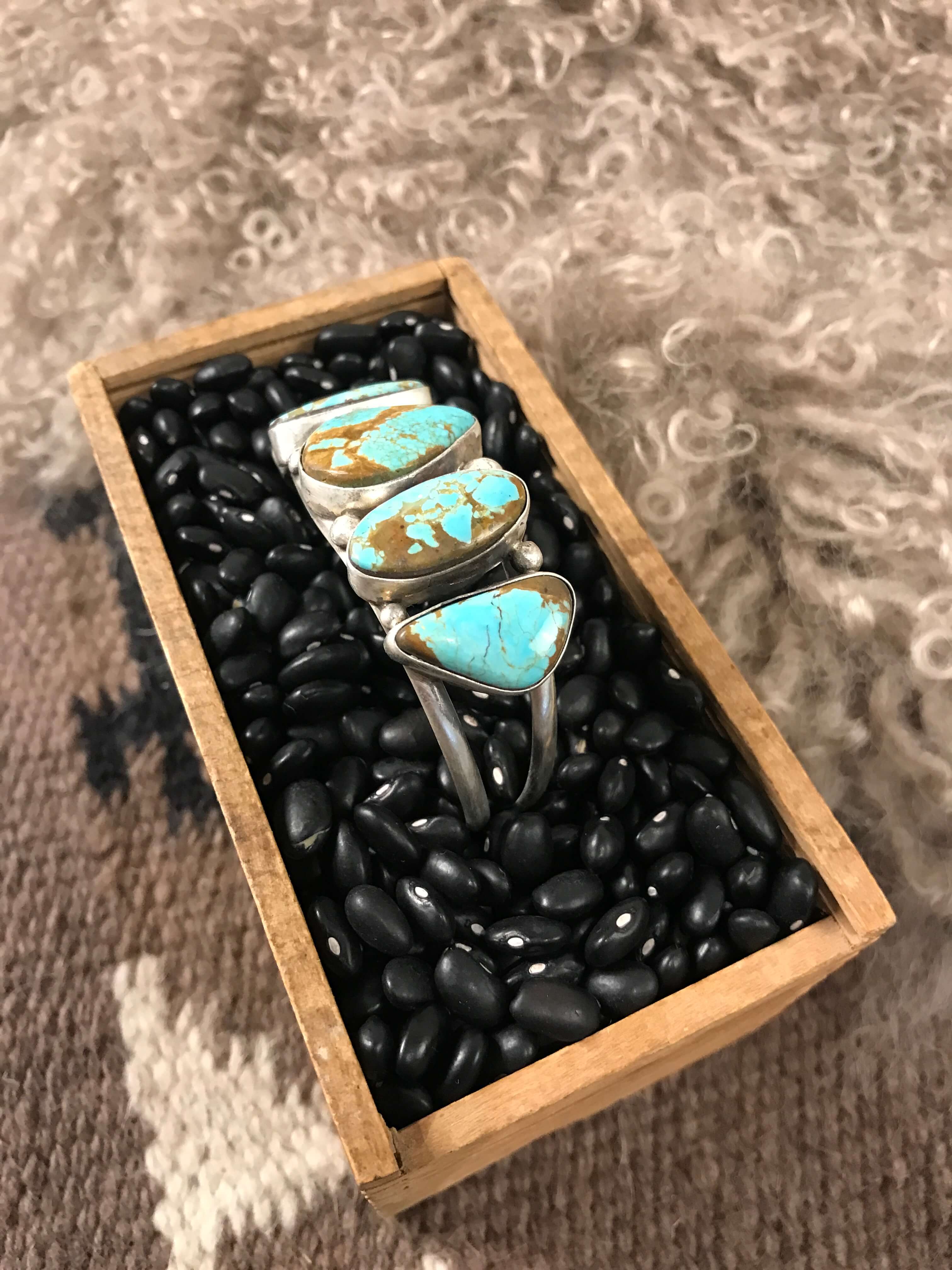 The Sadler Cuff, 11-Bracelets & Cuffs-Calli Co., Turquoise and Silver Jewelry, Native American Handmade, Zuni Tribe, Navajo Tribe, Brock Texas