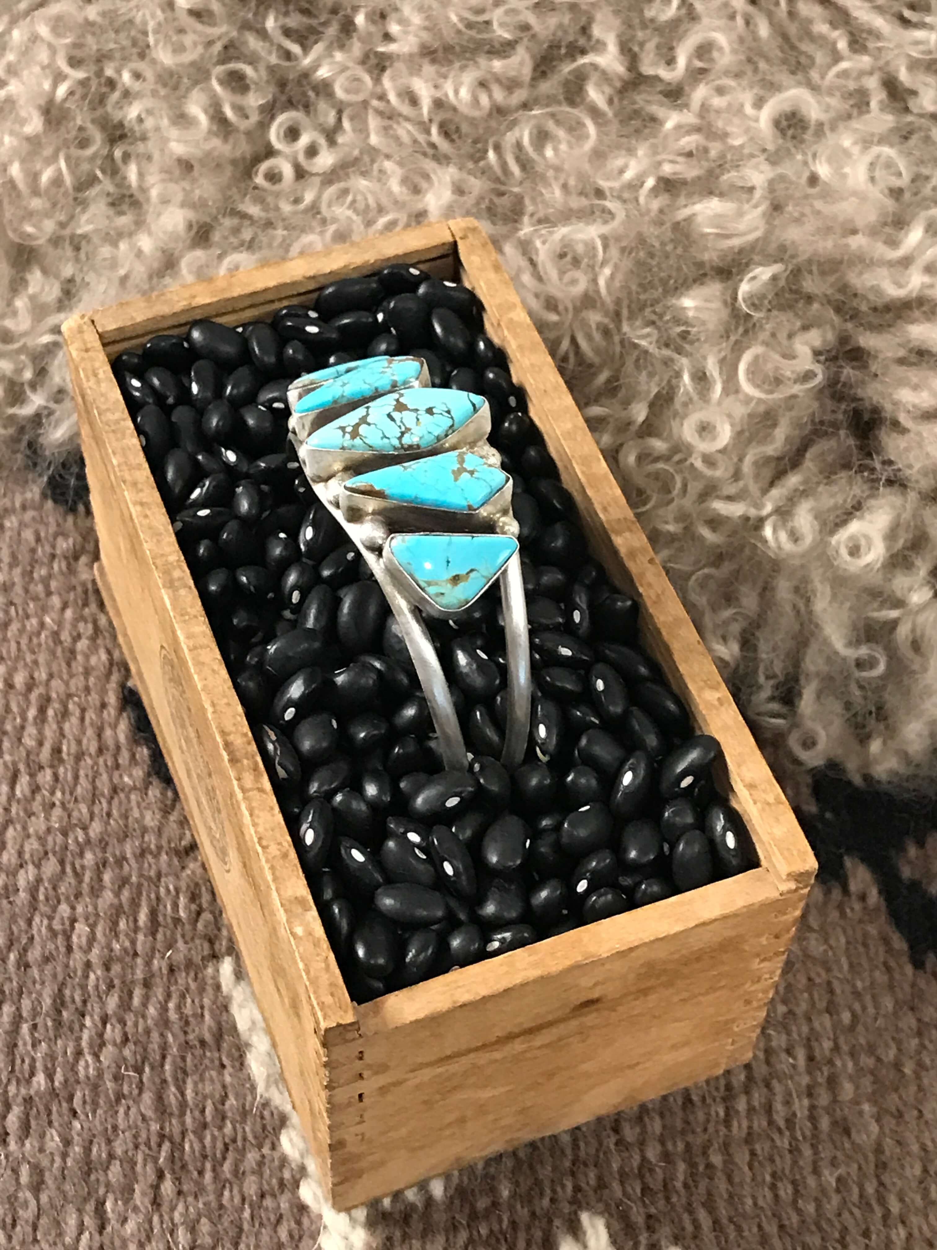 The Sadler Cuff, 12-Bracelets & Cuffs-Calli Co., Turquoise and Silver Jewelry, Native American Handmade, Zuni Tribe, Navajo Tribe, Brock Texas