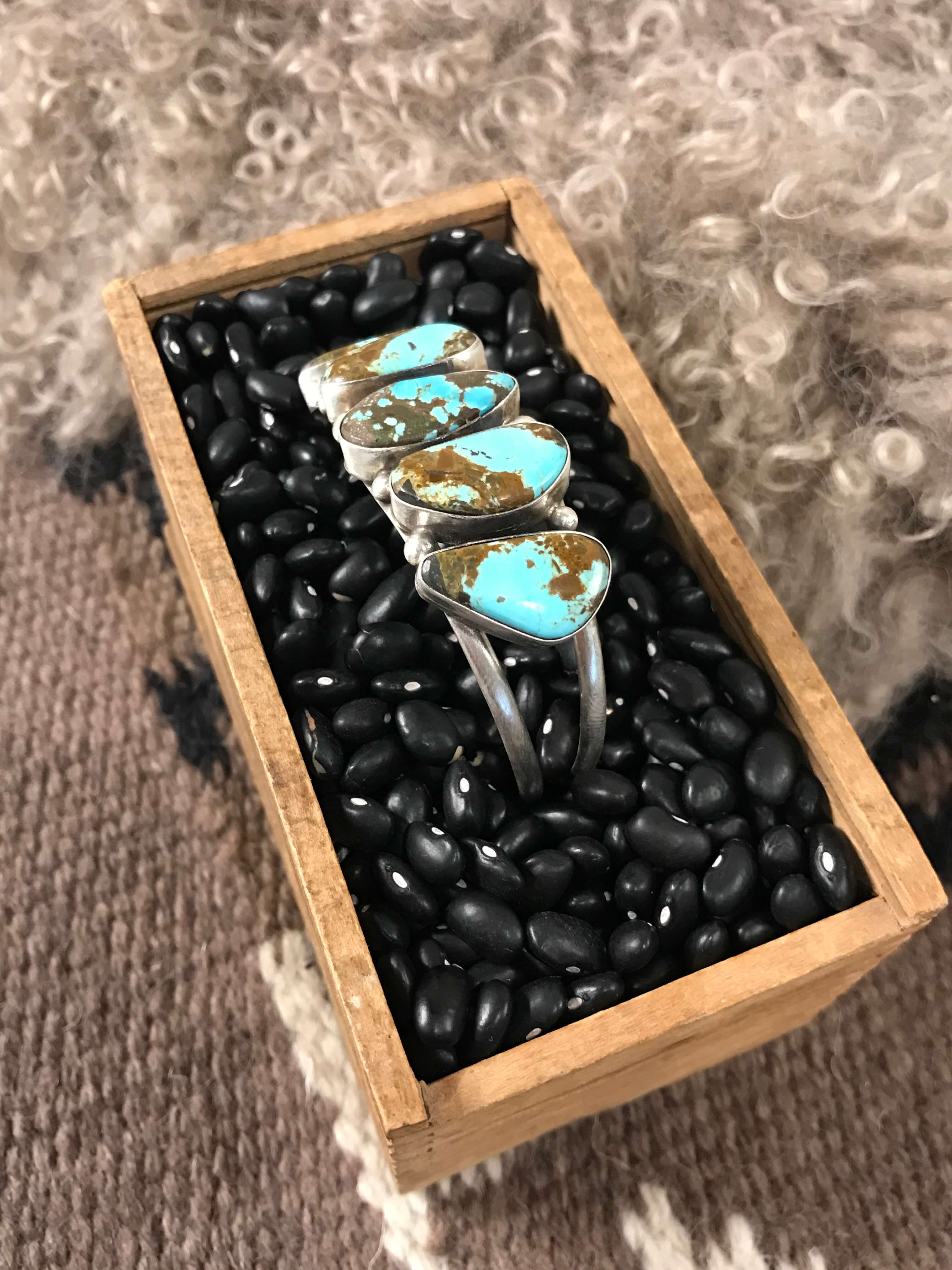 The Sadler Cuff, 13-Bracelets & Cuffs-Calli Co., Turquoise and Silver Jewelry, Native American Handmade, Zuni Tribe, Navajo Tribe, Brock Texas