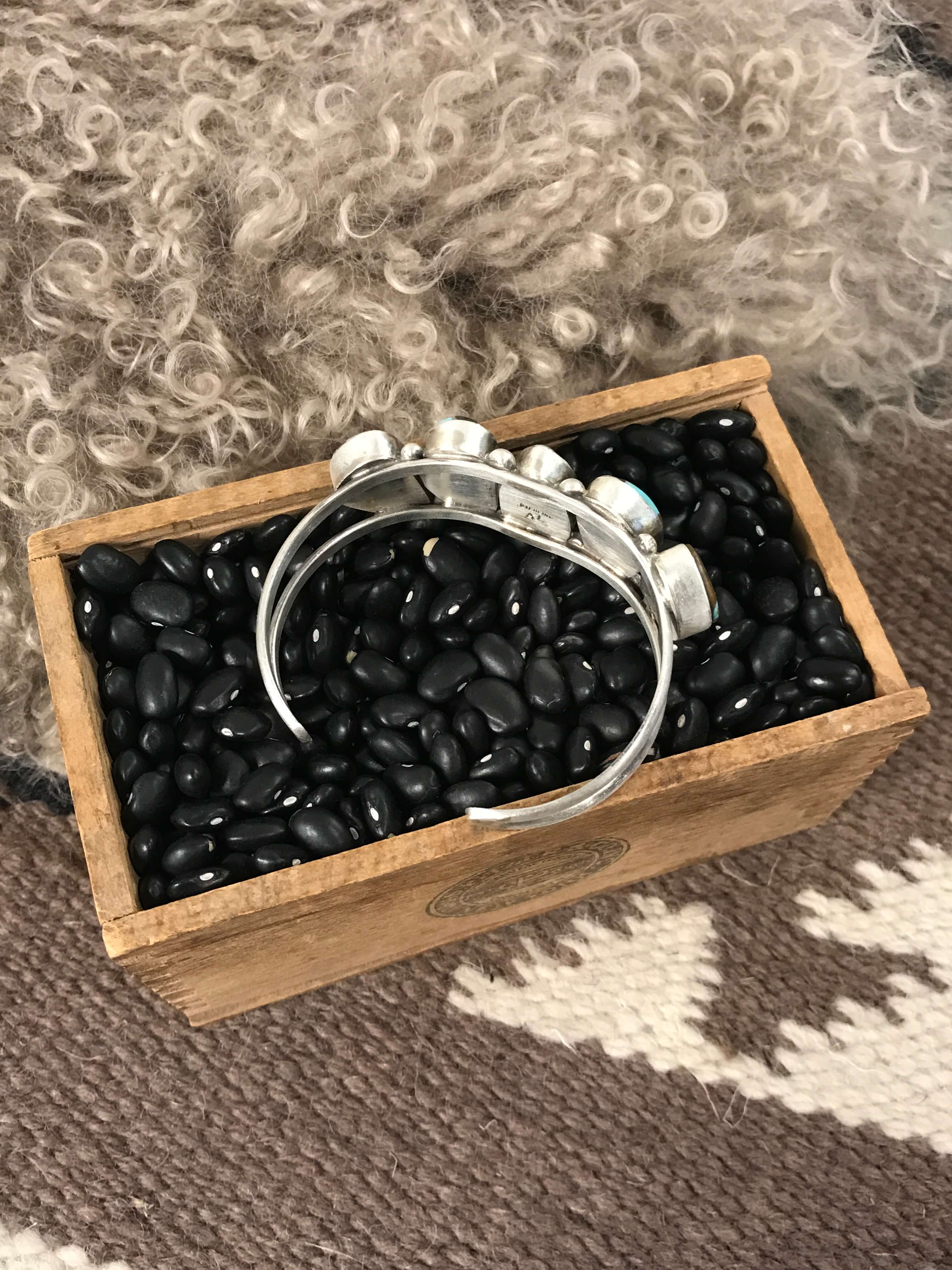 The Sadler Cuff, 13-Bracelets & Cuffs-Calli Co., Turquoise and Silver Jewelry, Native American Handmade, Zuni Tribe, Navajo Tribe, Brock Texas