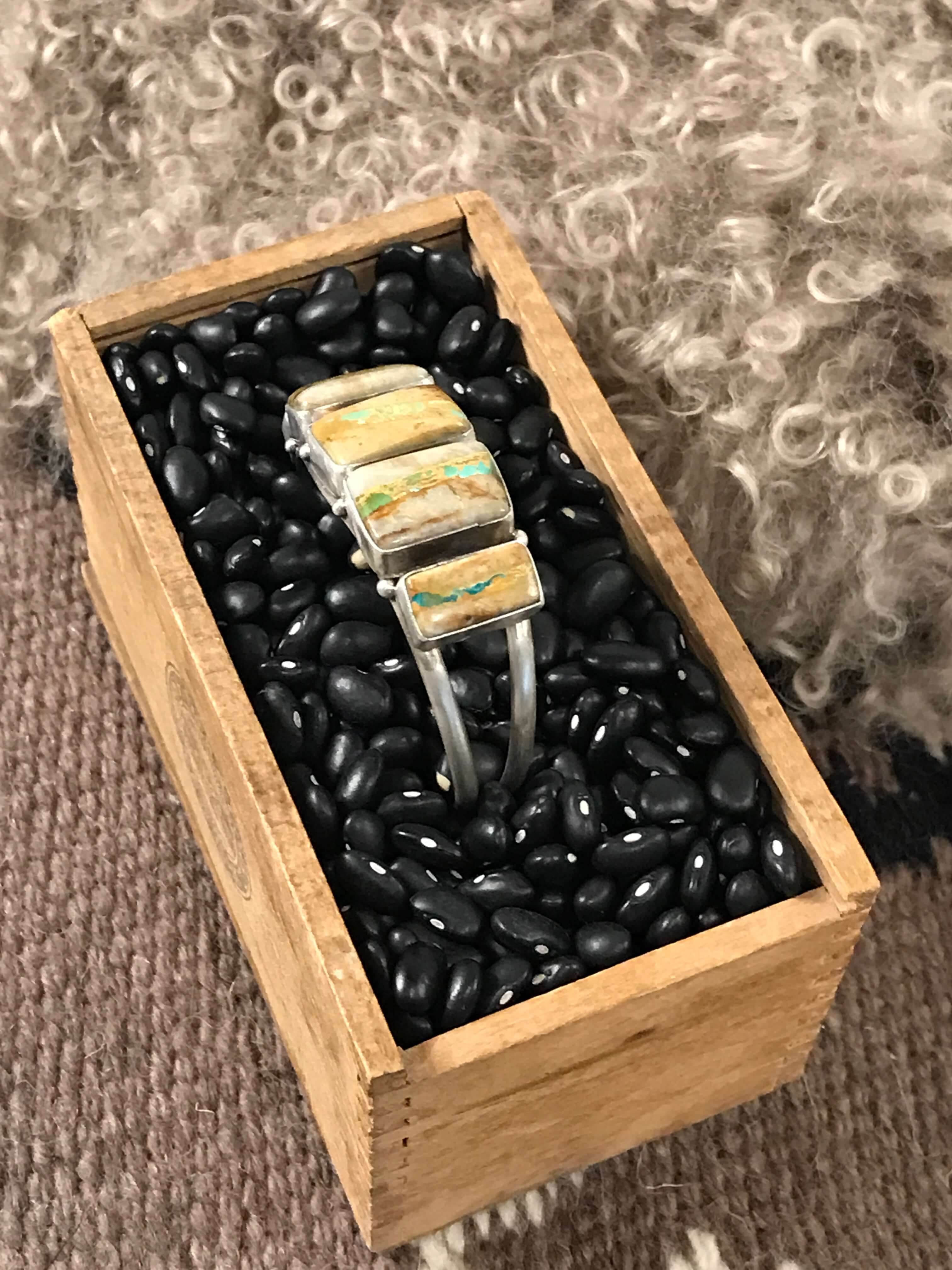 The Sadler Cuff, 14-Bracelets & Cuffs-Calli Co., Turquoise and Silver Jewelry, Native American Handmade, Zuni Tribe, Navajo Tribe, Brock Texas