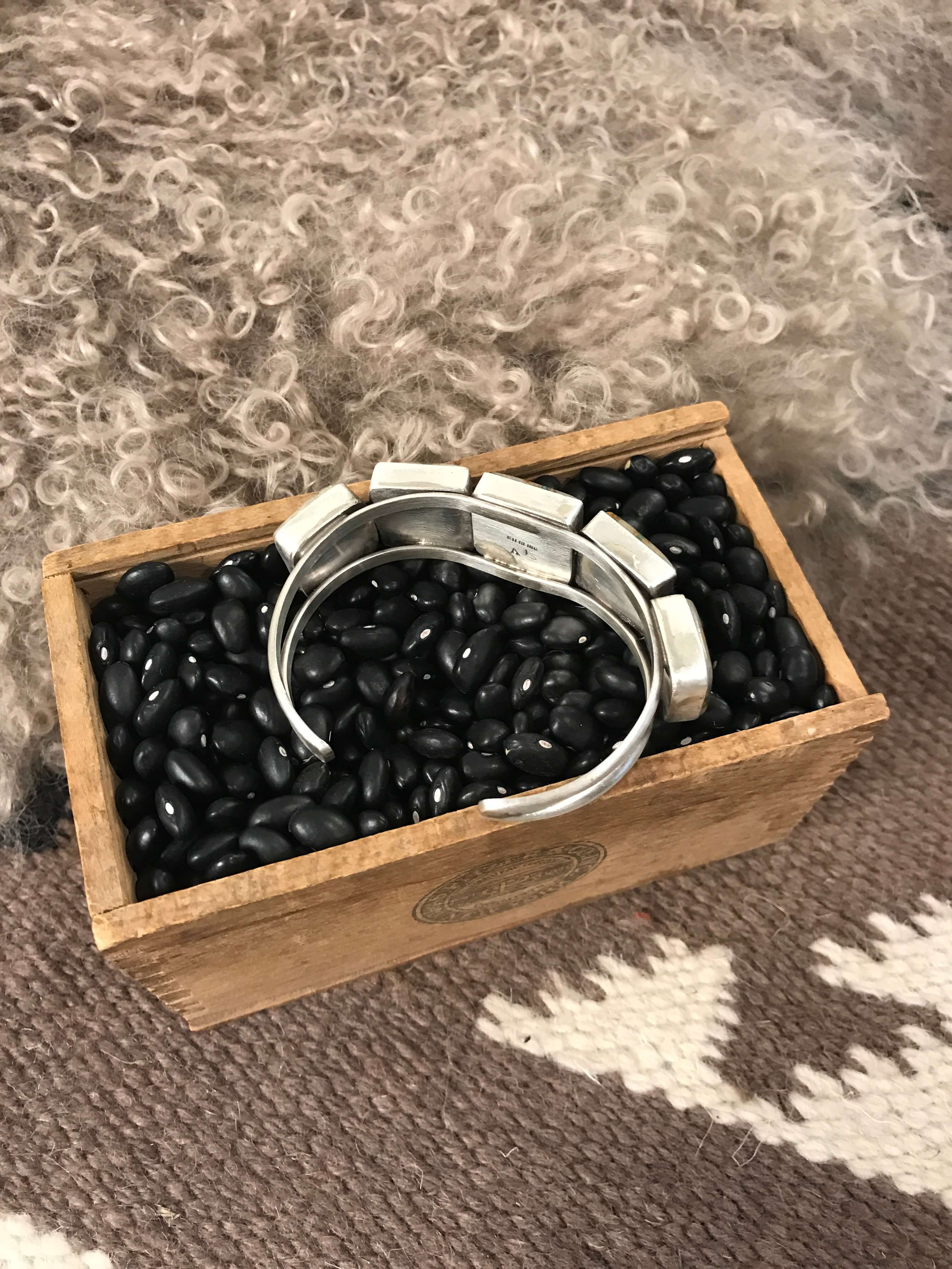 The Sadler Cuff, 17-Bracelets & Cuffs-Calli Co., Turquoise and Silver Jewelry, Native American Handmade, Zuni Tribe, Navajo Tribe, Brock Texas