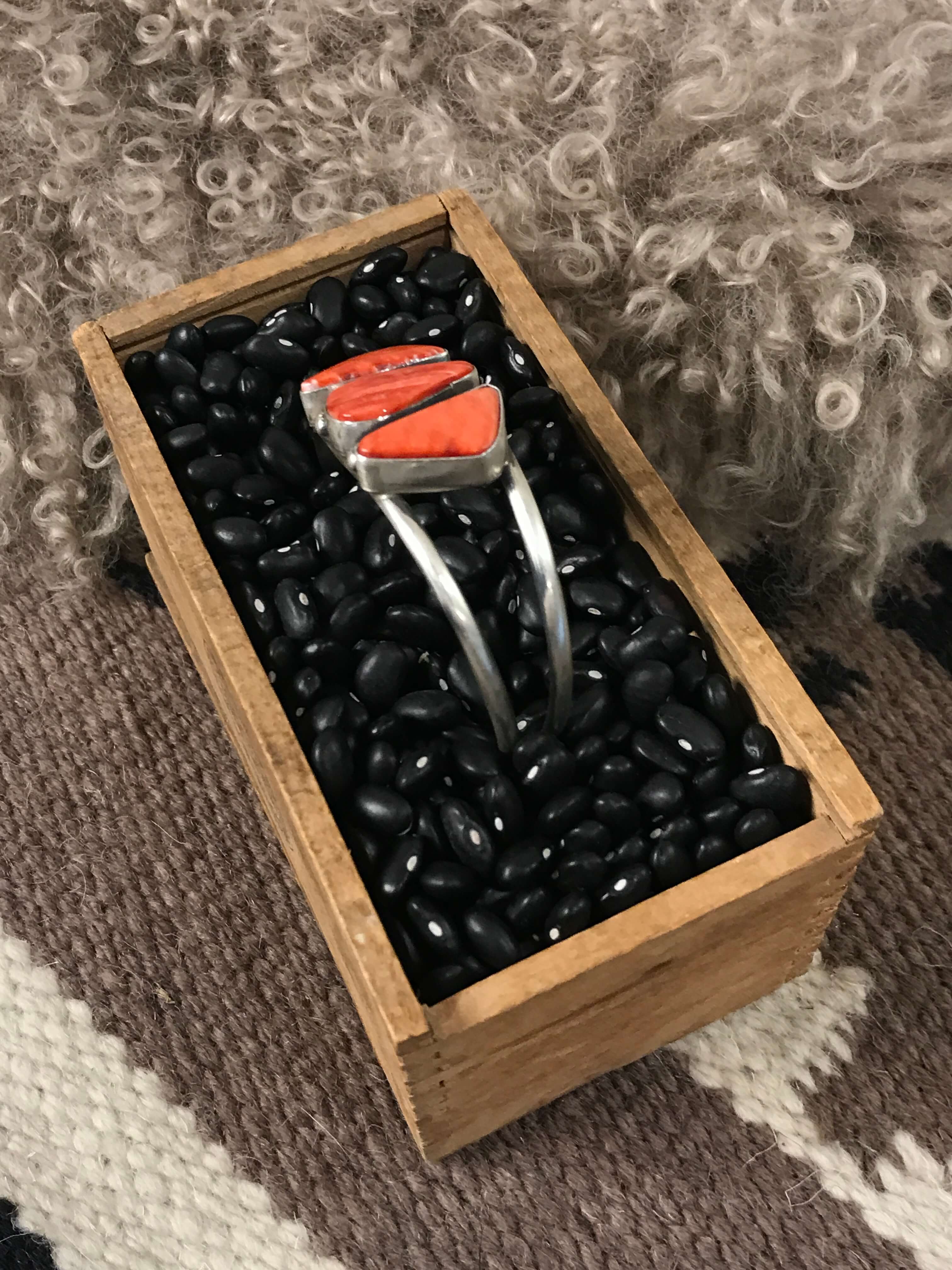 The Triple Stone Cuff, 12-Bracelets & Cuffs-Calli Co., Turquoise and Silver Jewelry, Native American Handmade, Zuni Tribe, Navajo Tribe, Brock Texas