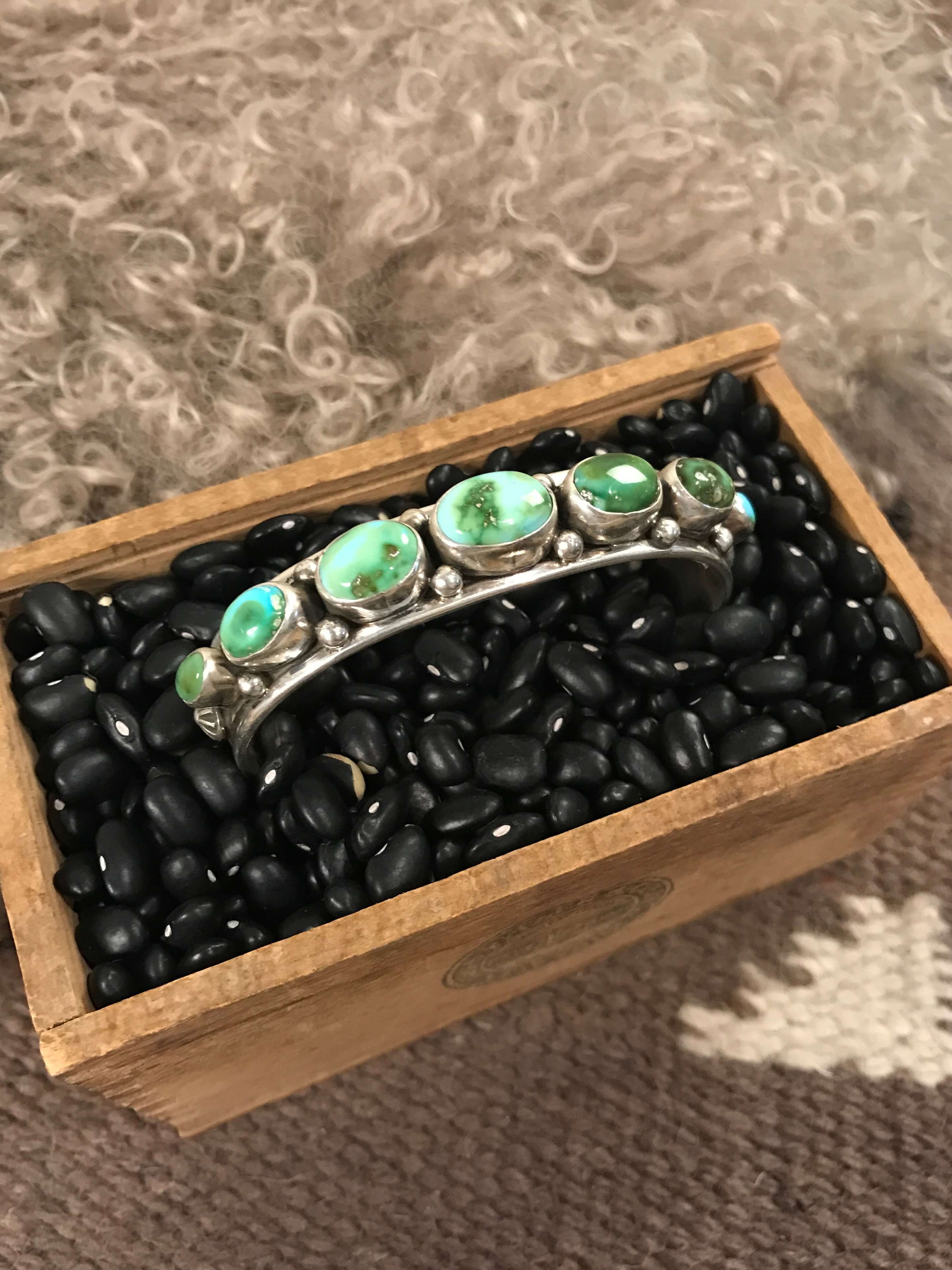 The Lowake Cuff-Bracelets & Cuffs-Calli Co., Turquoise and Silver Jewelry, Native American Handmade, Zuni Tribe, Navajo Tribe, Brock Texas