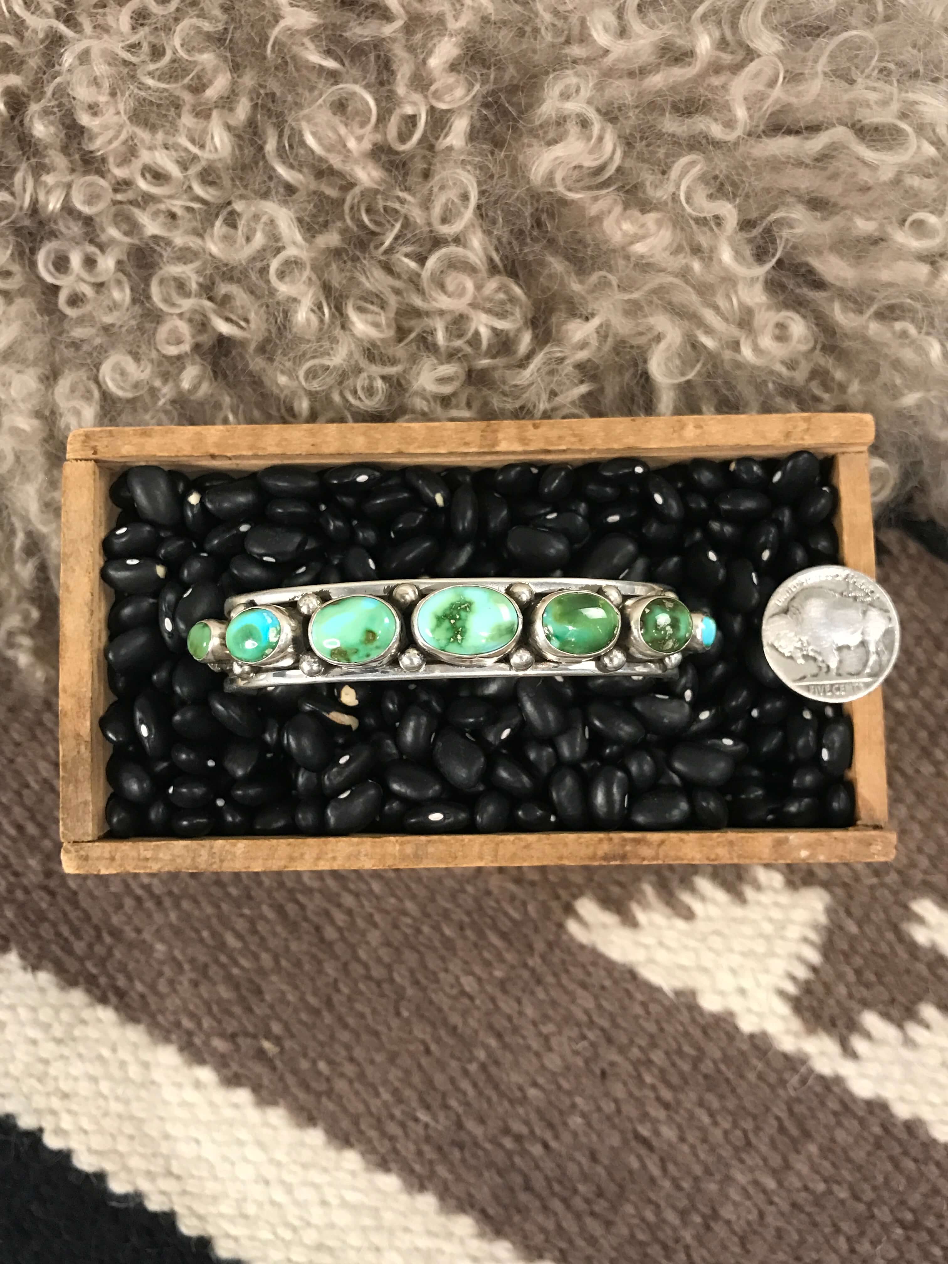 The Lowake Cuff-Bracelets & Cuffs-Calli Co., Turquoise and Silver Jewelry, Native American Handmade, Zuni Tribe, Navajo Tribe, Brock Texas