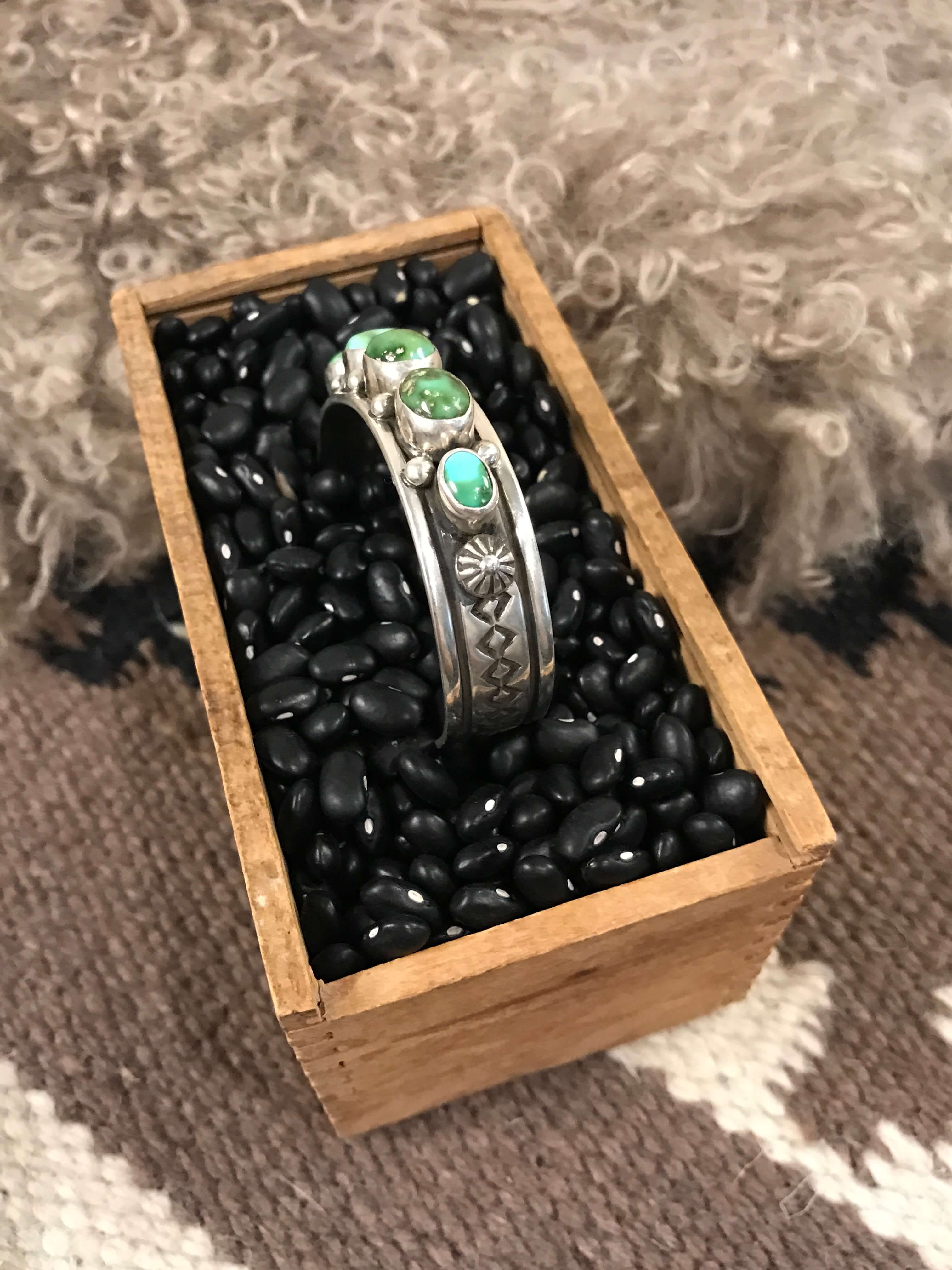 The Lowake Cuff-Bracelets & Cuffs-Calli Co., Turquoise and Silver Jewelry, Native American Handmade, Zuni Tribe, Navajo Tribe, Brock Texas