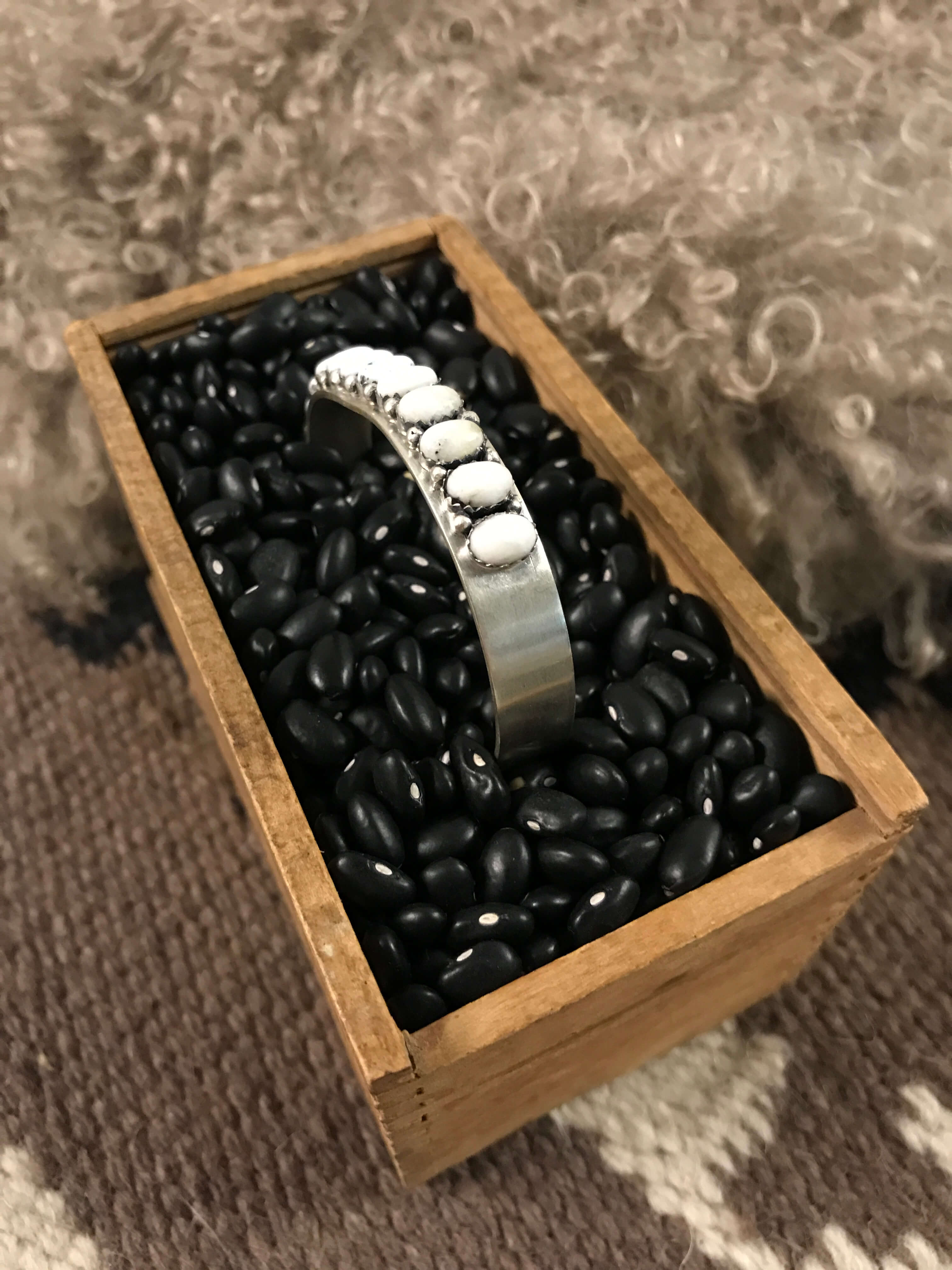 The Vivianne Cuff, 2-Bracelets & Cuffs-Calli Co., Turquoise and Silver Jewelry, Native American Handmade, Zuni Tribe, Navajo Tribe, Brock Texas