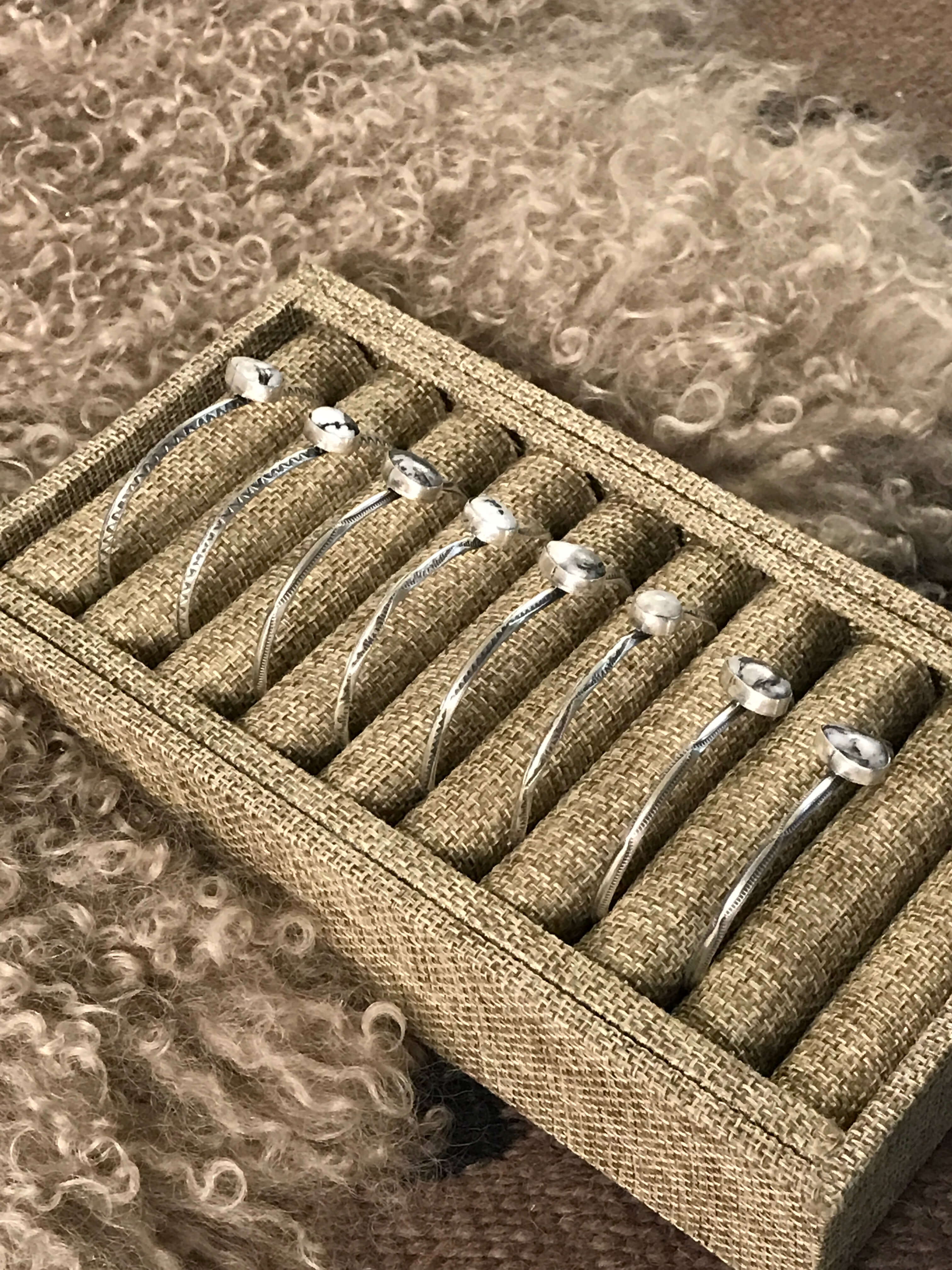 The Connolly Cuffs-Bracelets & Cuffs-Calli Co., Turquoise and Silver Jewelry, Native American Handmade, Zuni Tribe, Navajo Tribe, Brock Texas