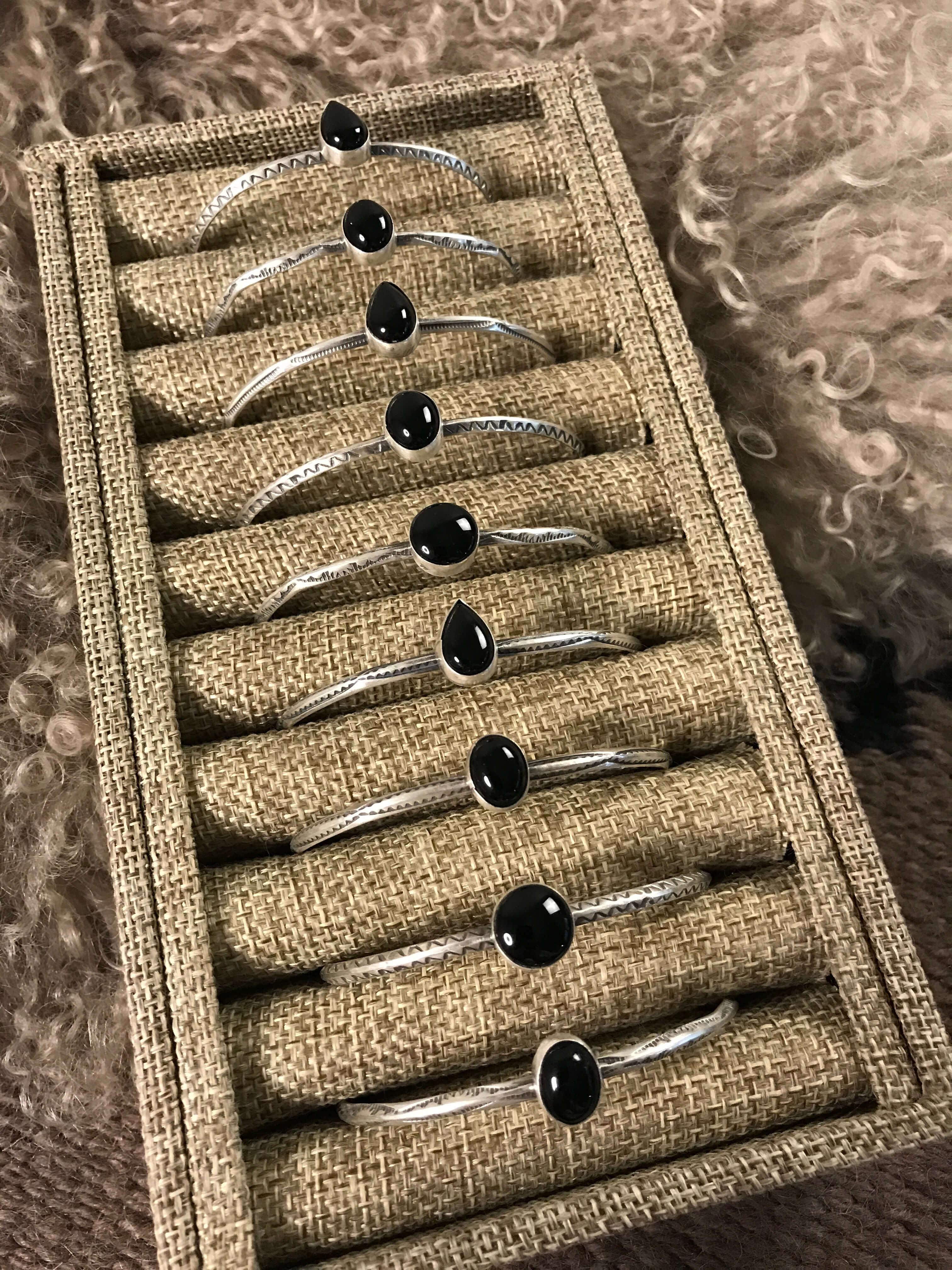 The Amory Cuffs-Bracelets & Cuffs-Calli Co., Turquoise and Silver Jewelry, Native American Handmade, Zuni Tribe, Navajo Tribe, Brock Texas