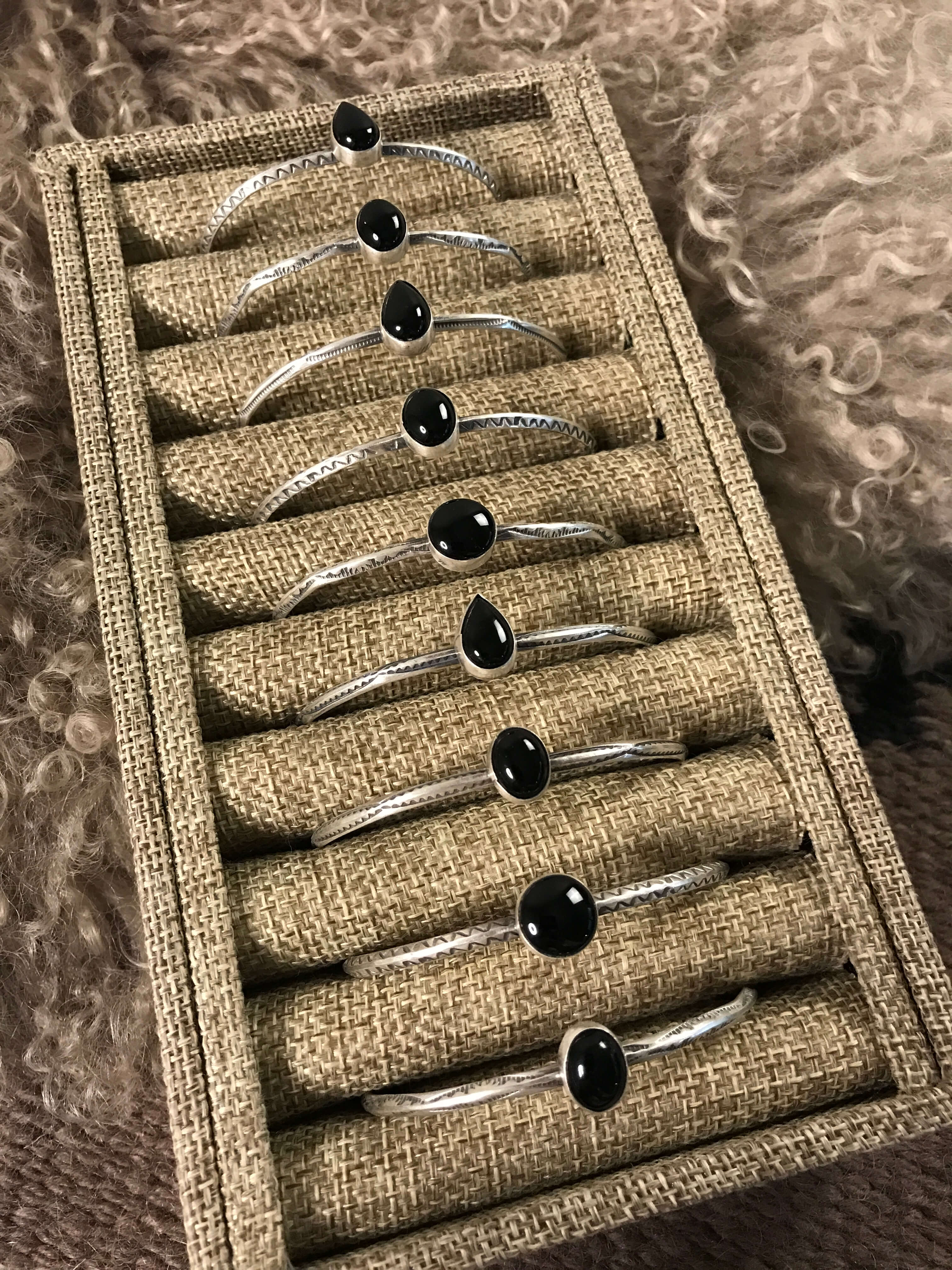 The Amory Cuffs-Bracelets & Cuffs-Calli Co., Turquoise and Silver Jewelry, Native American Handmade, Zuni Tribe, Navajo Tribe, Brock Texas