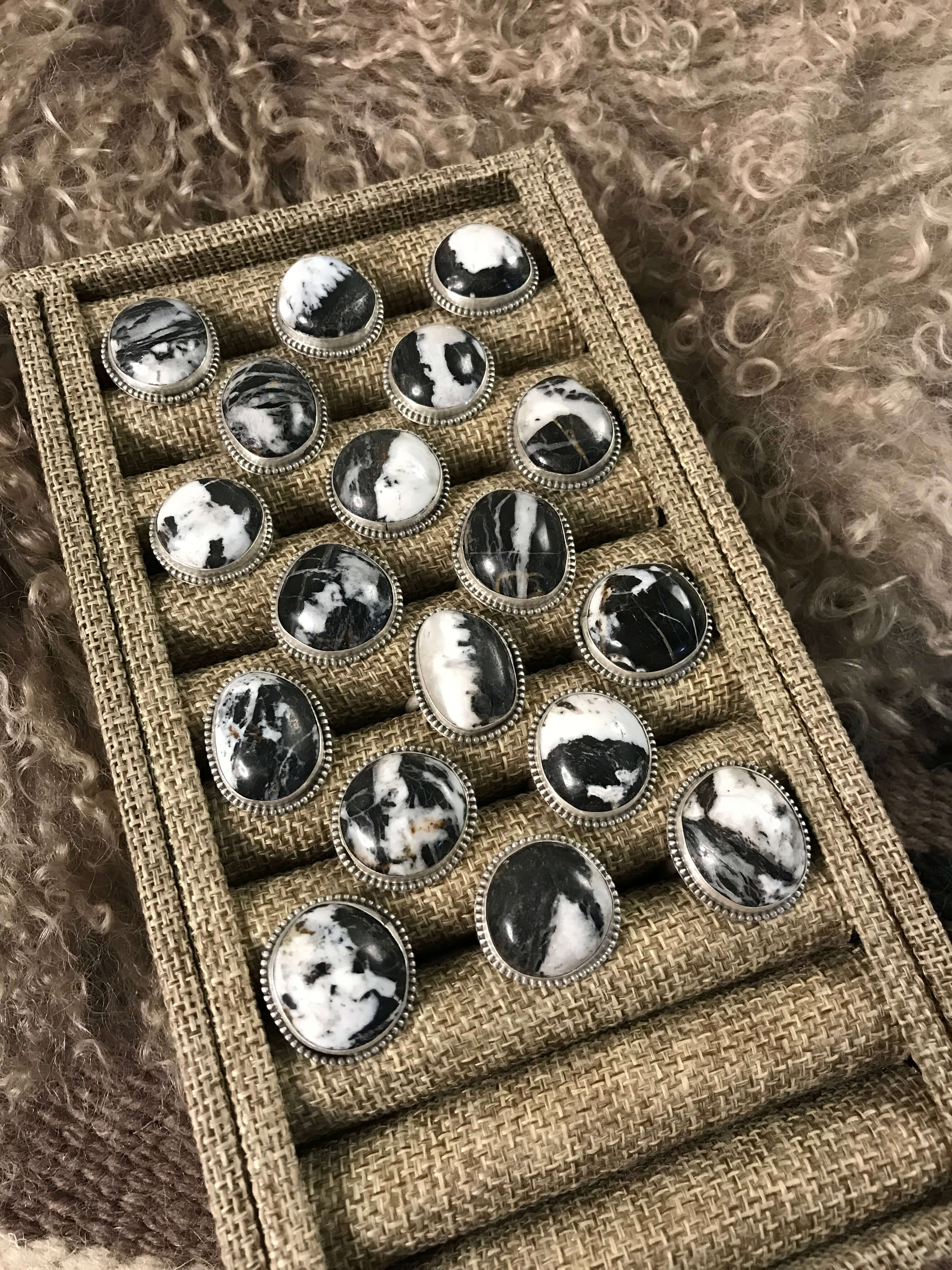 The Kent Rings-Rings-Calli Co., Turquoise and Silver Jewelry, Native American Handmade, Zuni Tribe, Navajo Tribe, Brock Texas