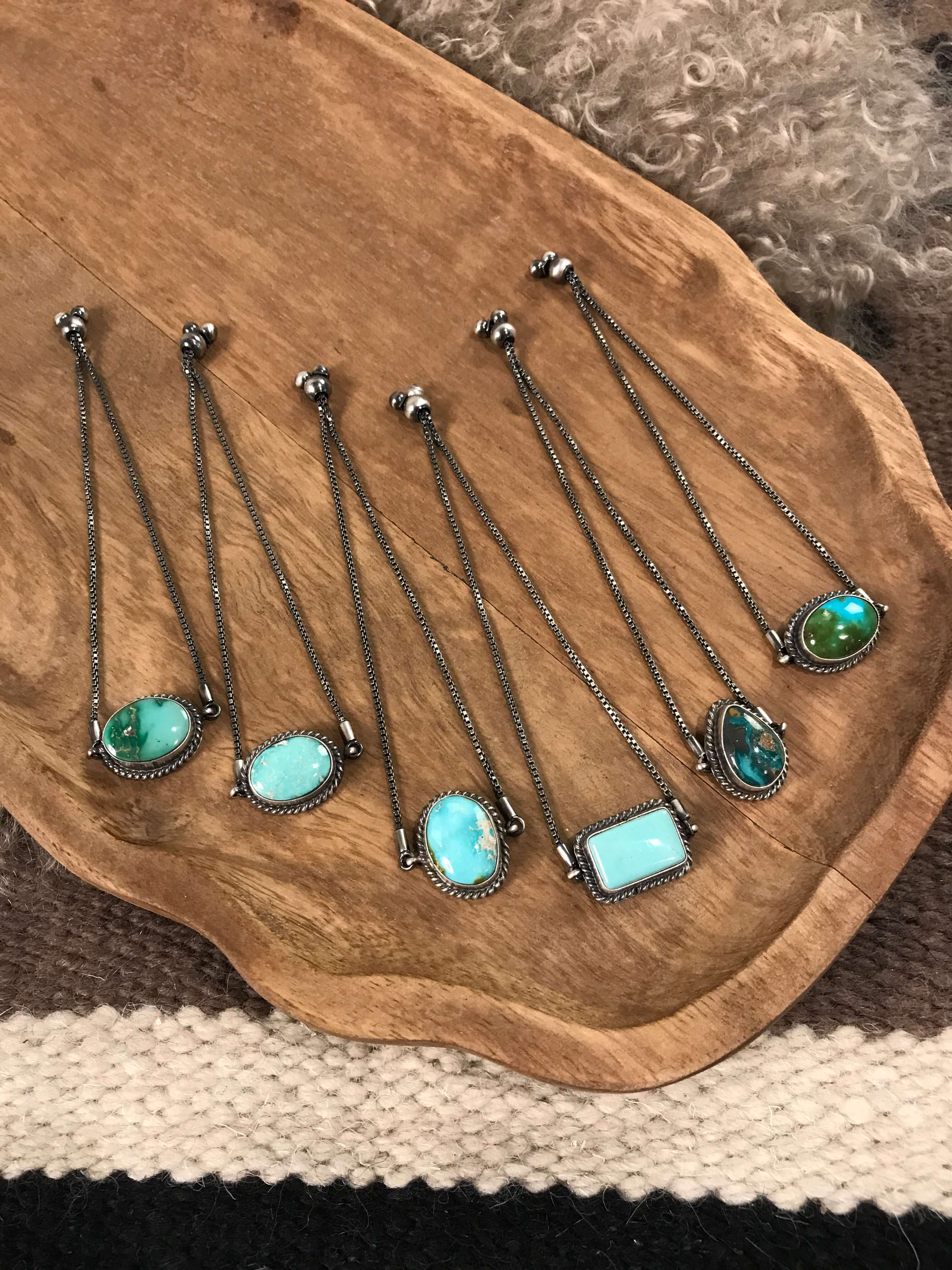 The Westernville Bolo Bracelets-Bracelets & Cuffs-Calli Co., Turquoise and Silver Jewelry, Native American Handmade, Zuni Tribe, Navajo Tribe, Brock Texas