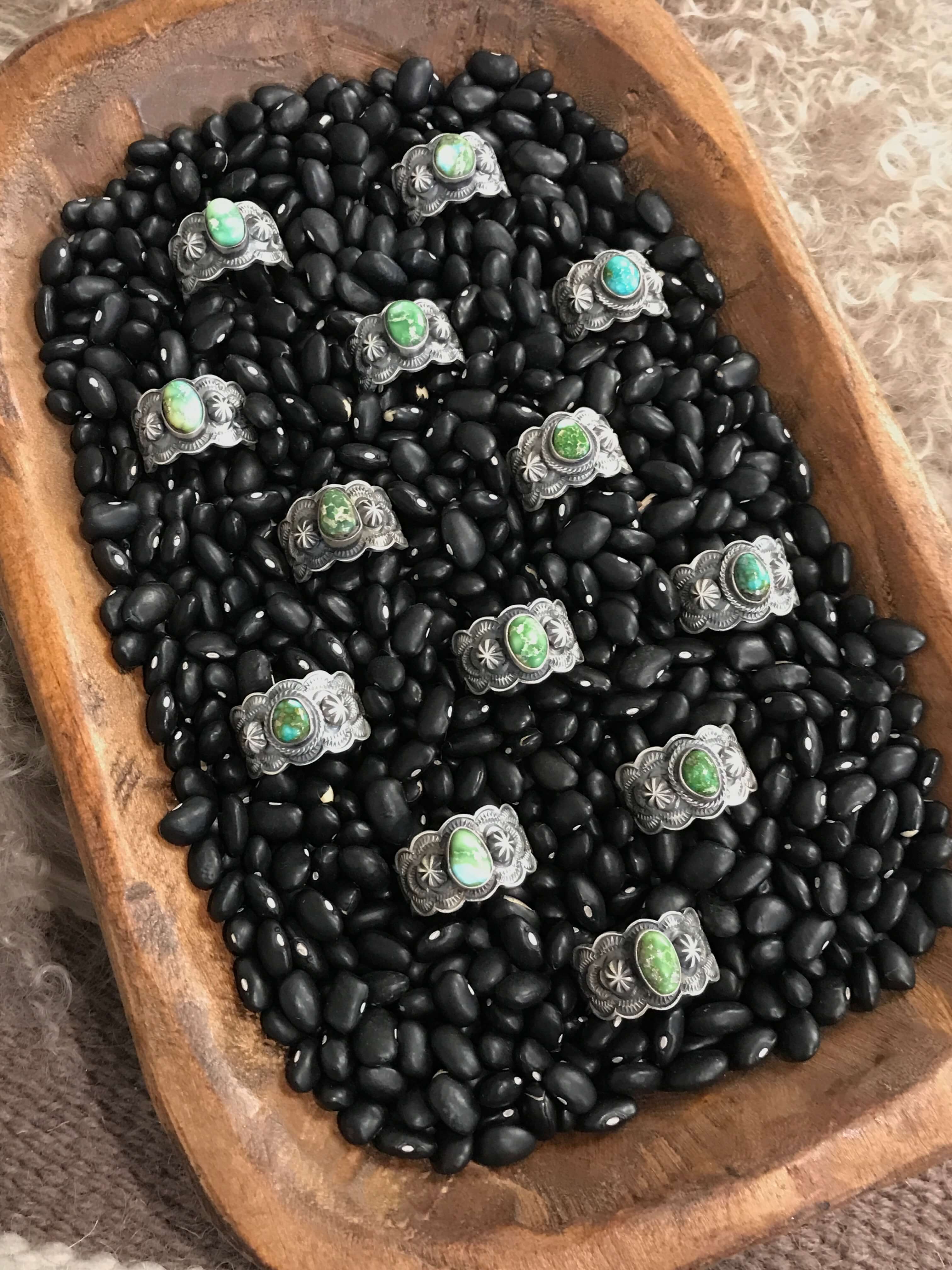 The Willowick Rings-Rings-Calli Co., Turquoise and Silver Jewelry, Native American Handmade, Zuni Tribe, Navajo Tribe, Brock Texas