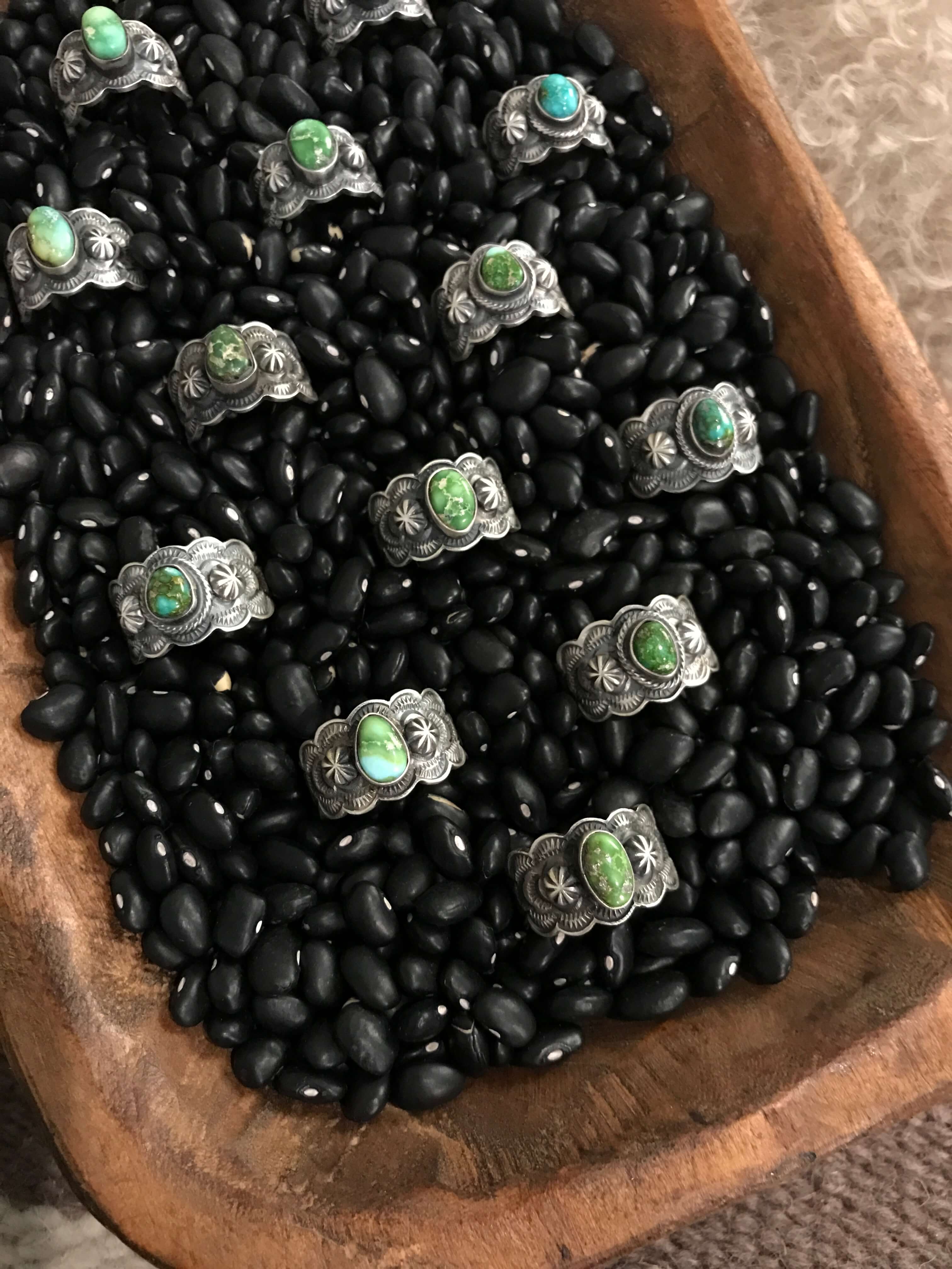 The Willowick Rings-Rings-Calli Co., Turquoise and Silver Jewelry, Native American Handmade, Zuni Tribe, Navajo Tribe, Brock Texas